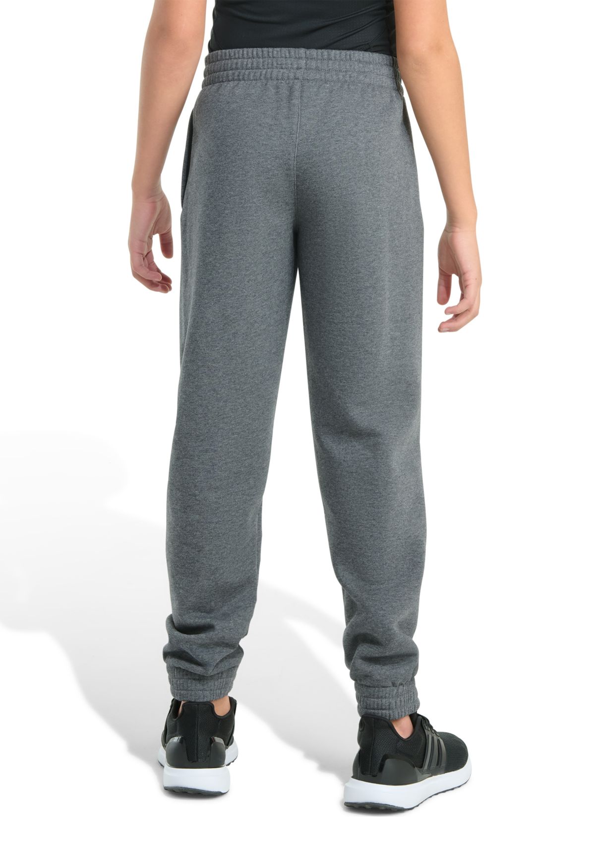Boys 8-20 Elastic Waistband Essential Big Logo Fleece Heather Jogger Pants (Extended Size)