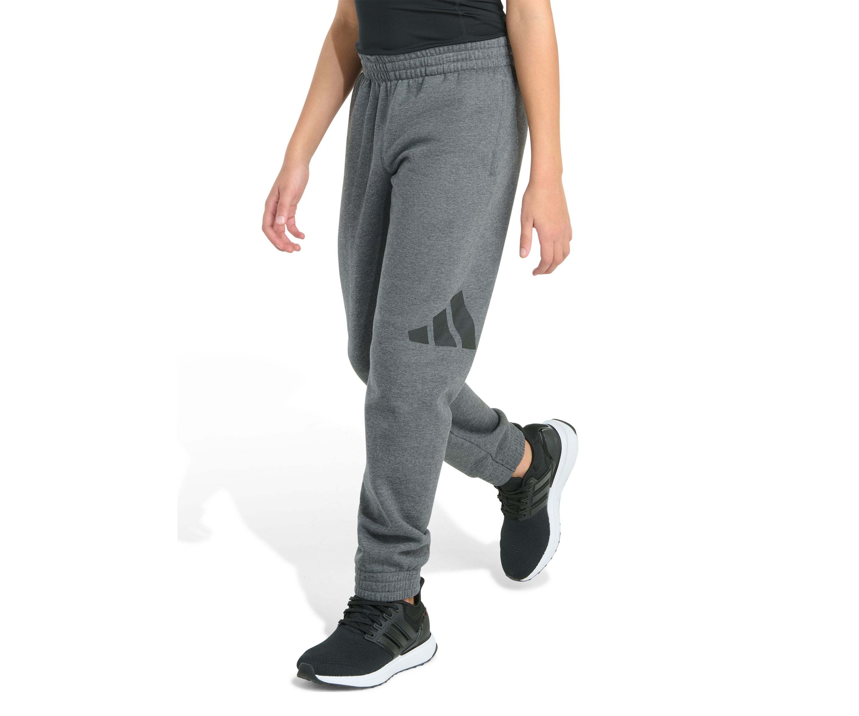 Boys 8-20 Elastic Waistband Essential Big Logo Fleece Heather Jogger Pants (Extended Size)