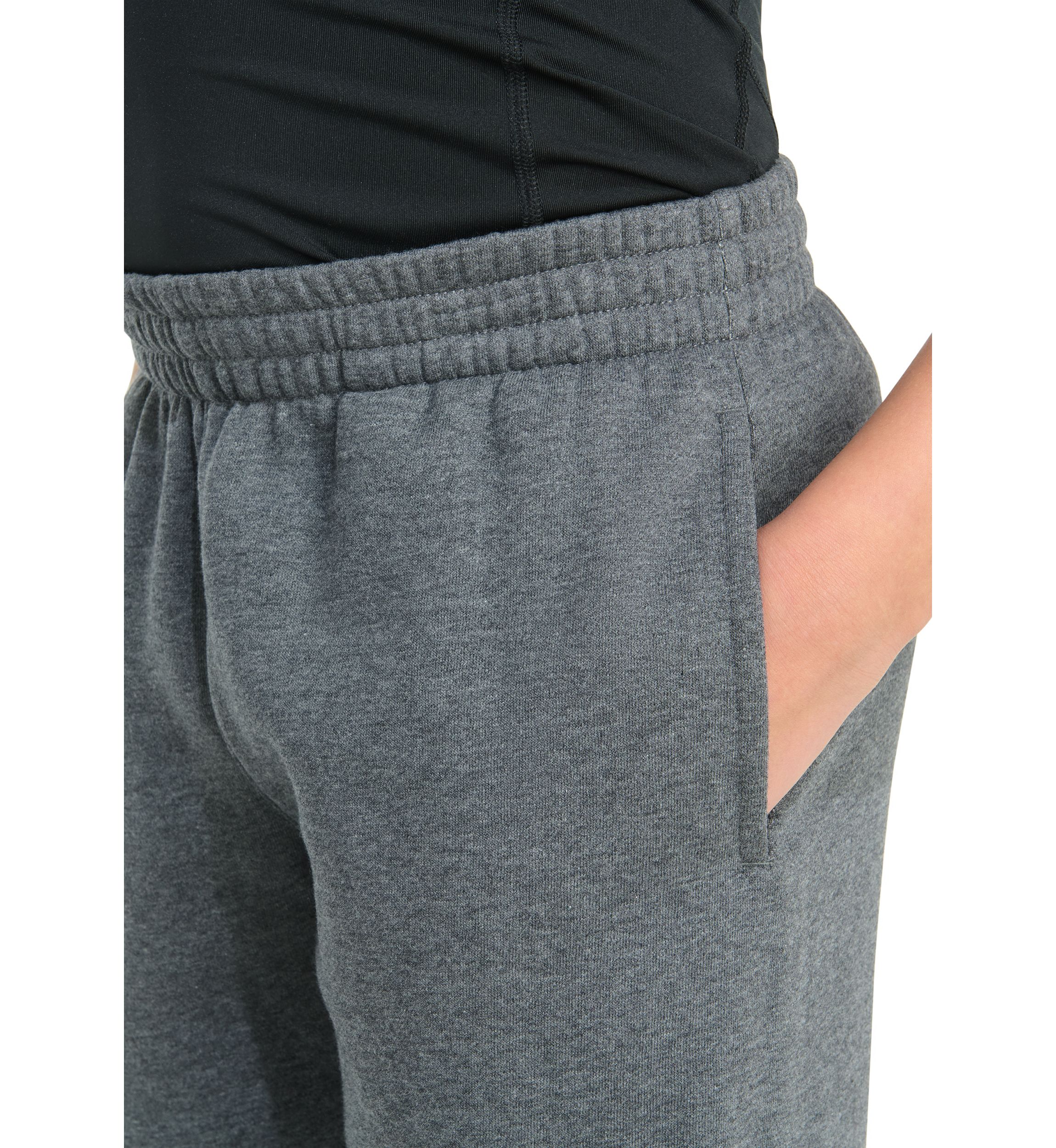 Boys 8-20 Elastic Waistband Essential Big Logo Fleece Heather Jogger Pants (Extended Size)