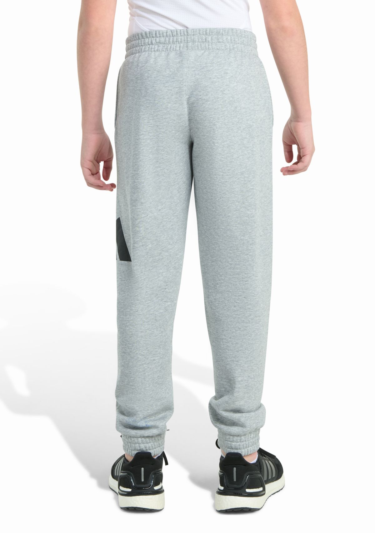 Boys 8-20 Elastic Waistband Essential Big Logo Fleece Heather Jogger Pants