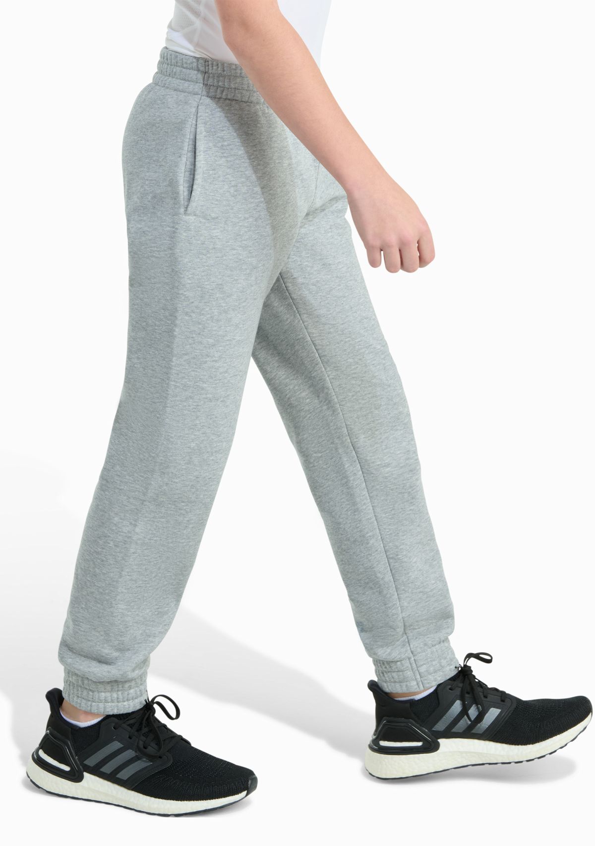 Boys 8-20 Elastic Waistband Essential Big Logo Fleece Heather Jogger Pants