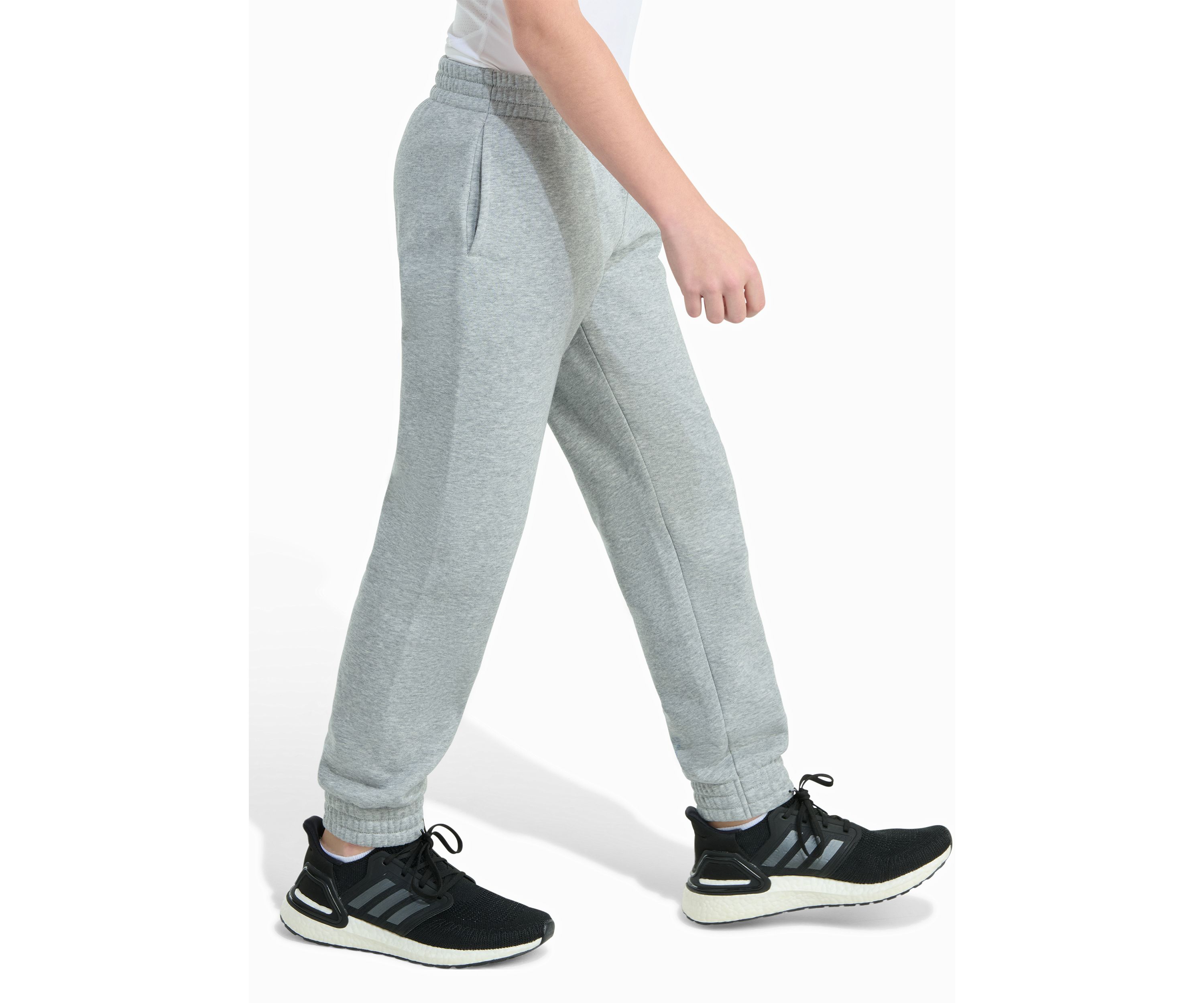 Boys 8-20 Elastic Waistband Essential Big Logo Fleece Heather Jogger Pants