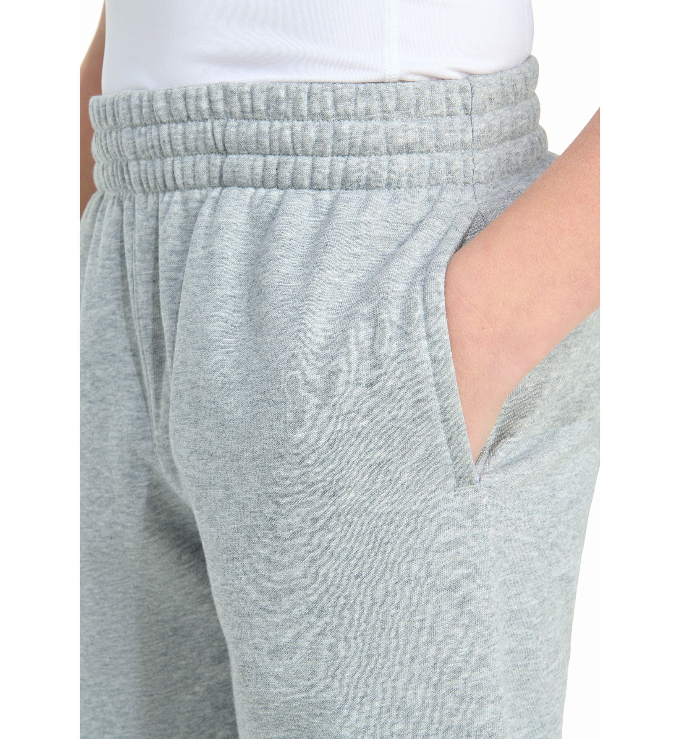 Boys 8-20 Elastic Waistband Essential Big Logo Fleece Heather Jogger Pants