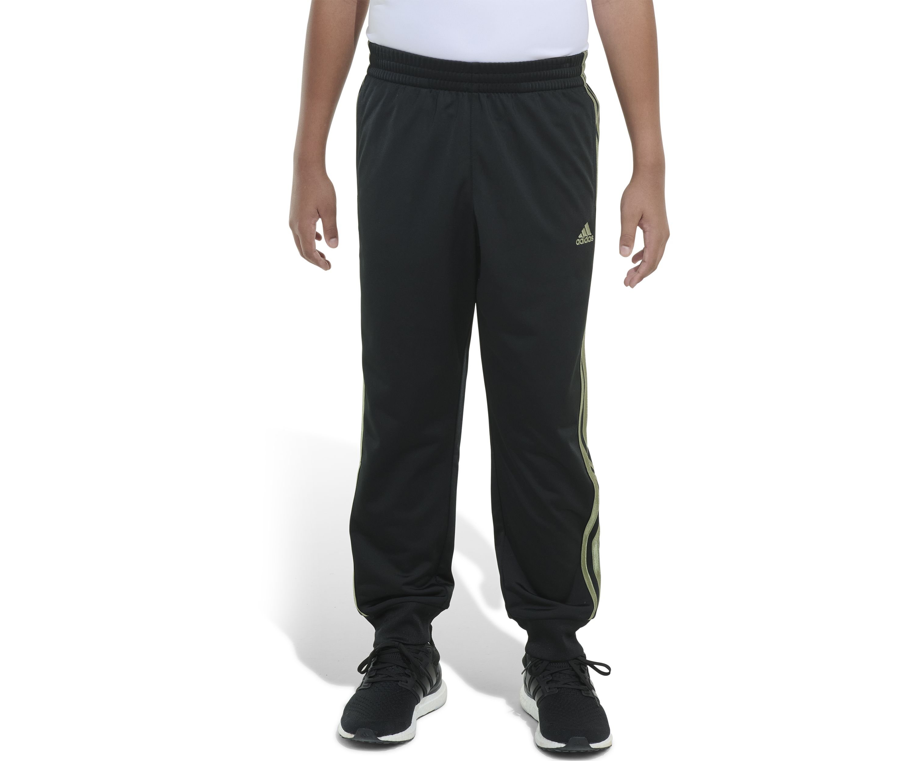 Boys 8-20 Elastic Waistband Classic 3 Stripe Tricot Jogger Pants - Extended Sizing