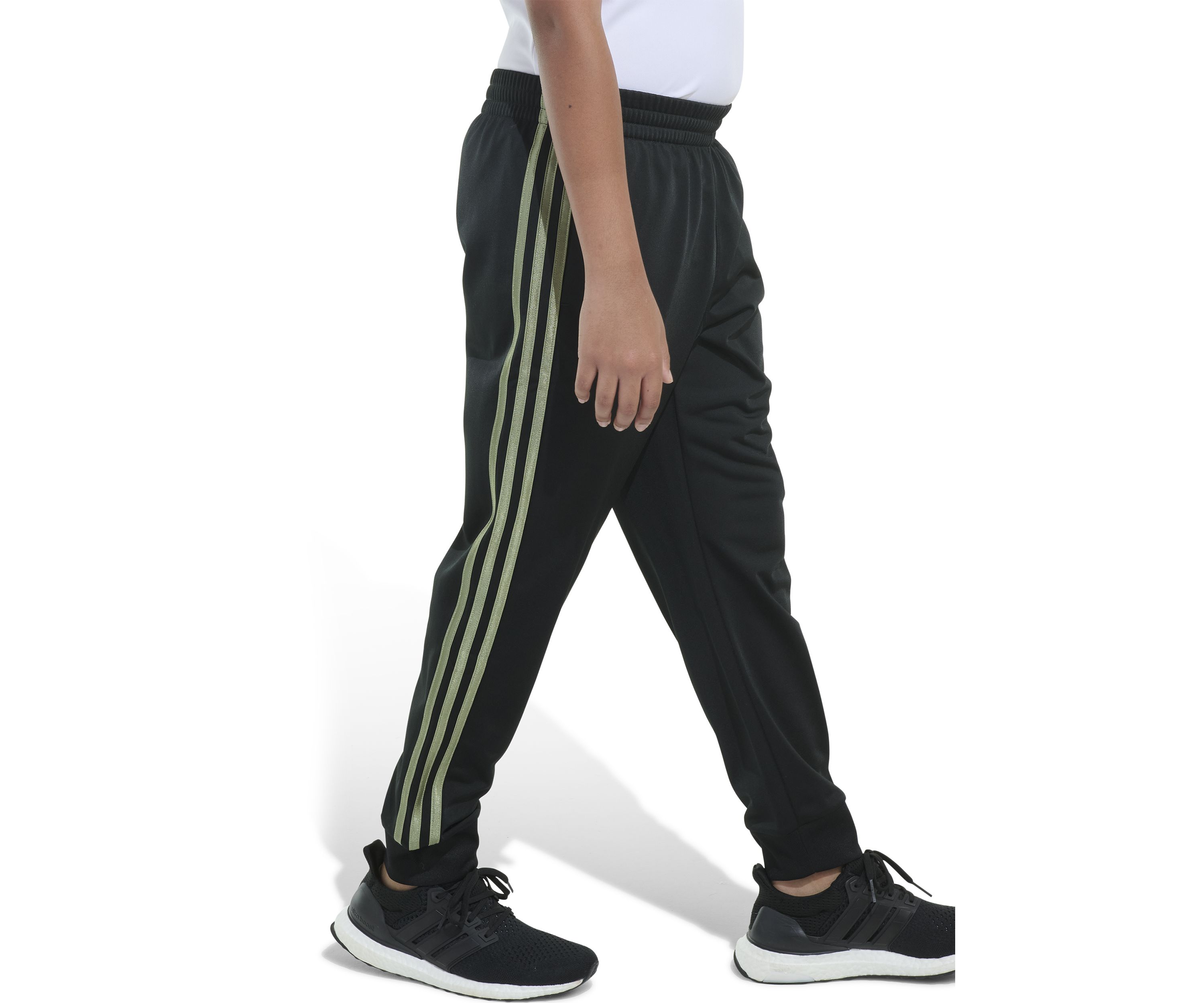 Boys 8-20 Elastic Waistband Classic 3 Stripe Tricot Jogger Pants - Extended Sizing