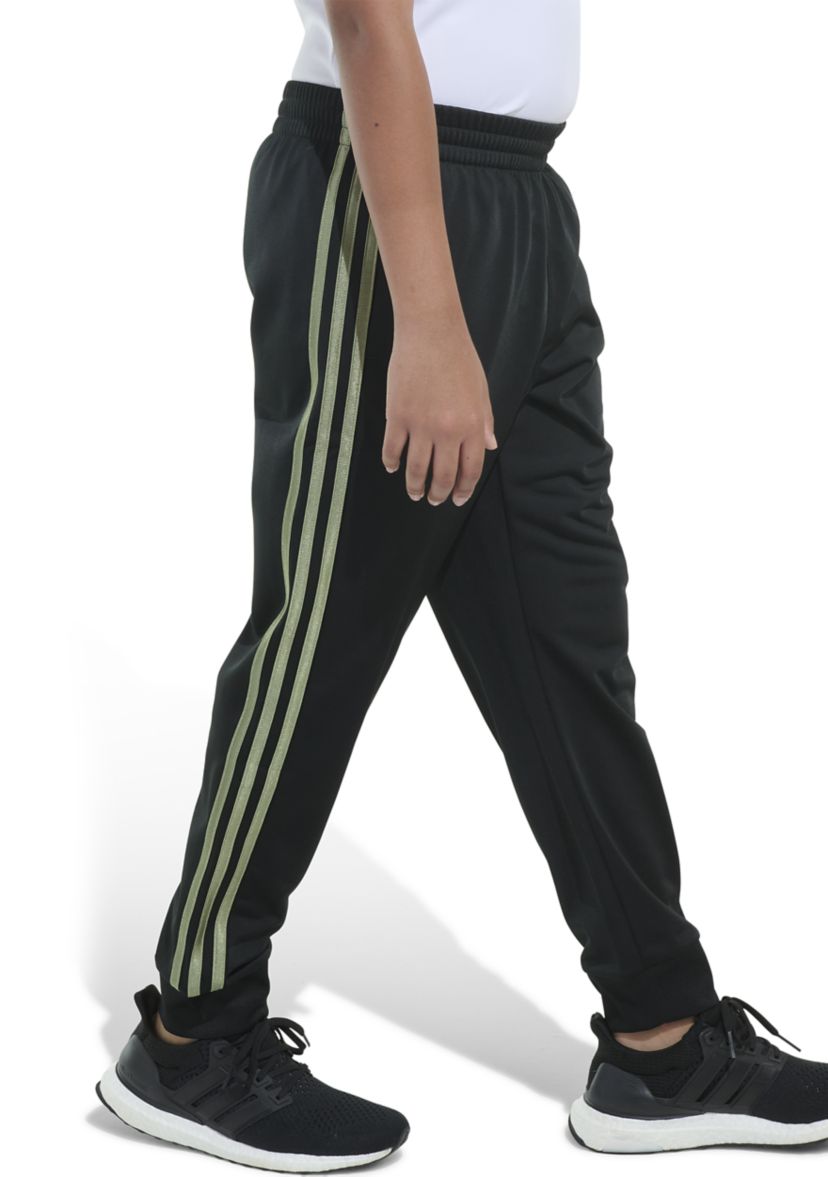 Boys 8-20 Elastic Waistband Classic 3 Stripe Tricot Jogger Pants - Extended Sizing