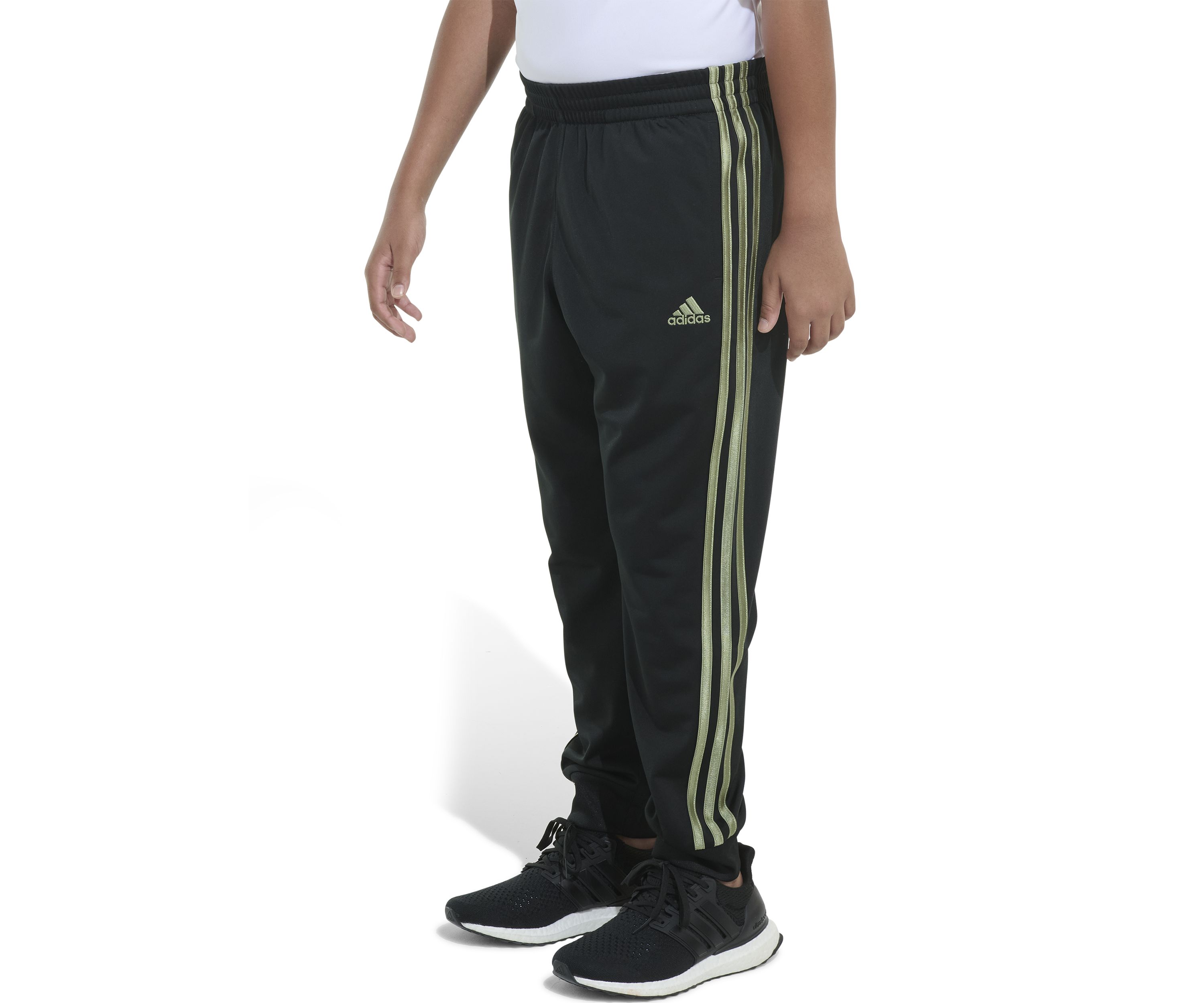 Boys 8-20 Elastic Waistband Classic 3 Stripe Tricot Jogger Pants - Extended Sizing