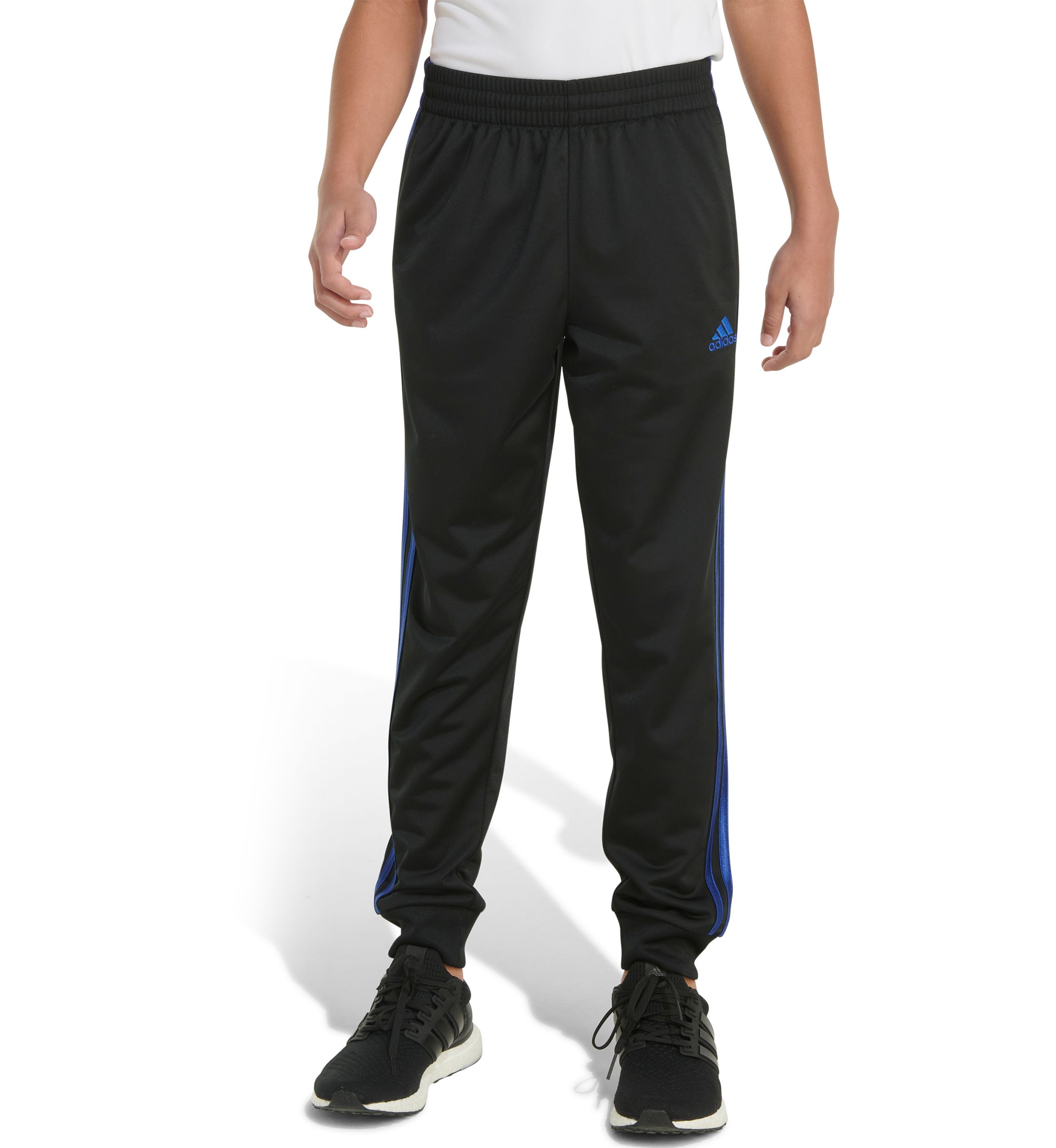 Boys 8-20 Elastic Waistband Classic 3 Stripe Tricot Joggers