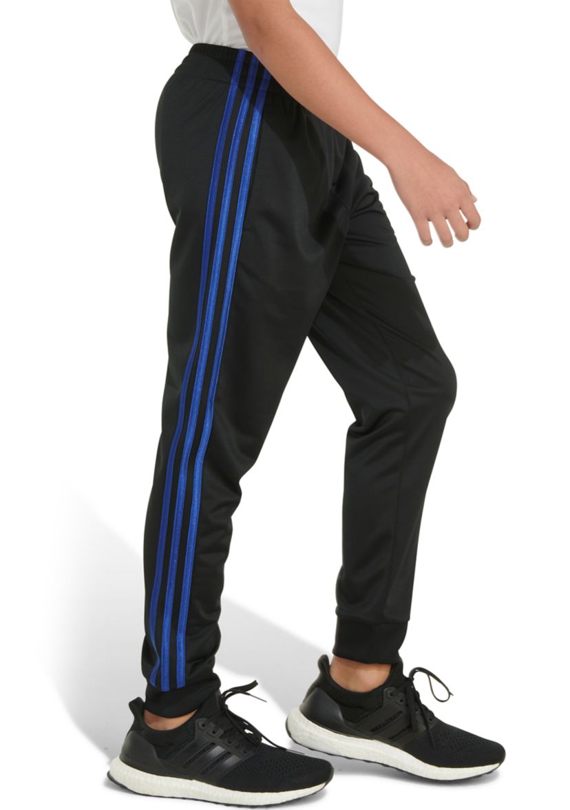 Boys 8-20 Elastic Waistband Classic 3 Stripe Tricot Joggers