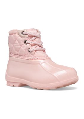 Light pink sale sperry boots