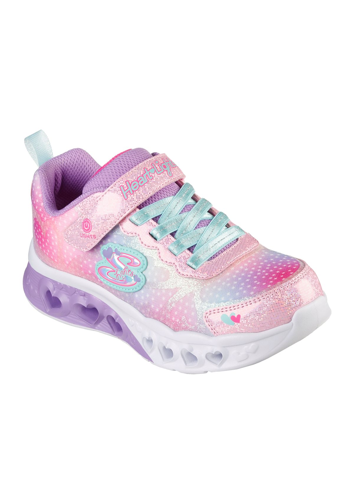 Youth Girls Flutter Heart Lights - Simply Love Sneakers 