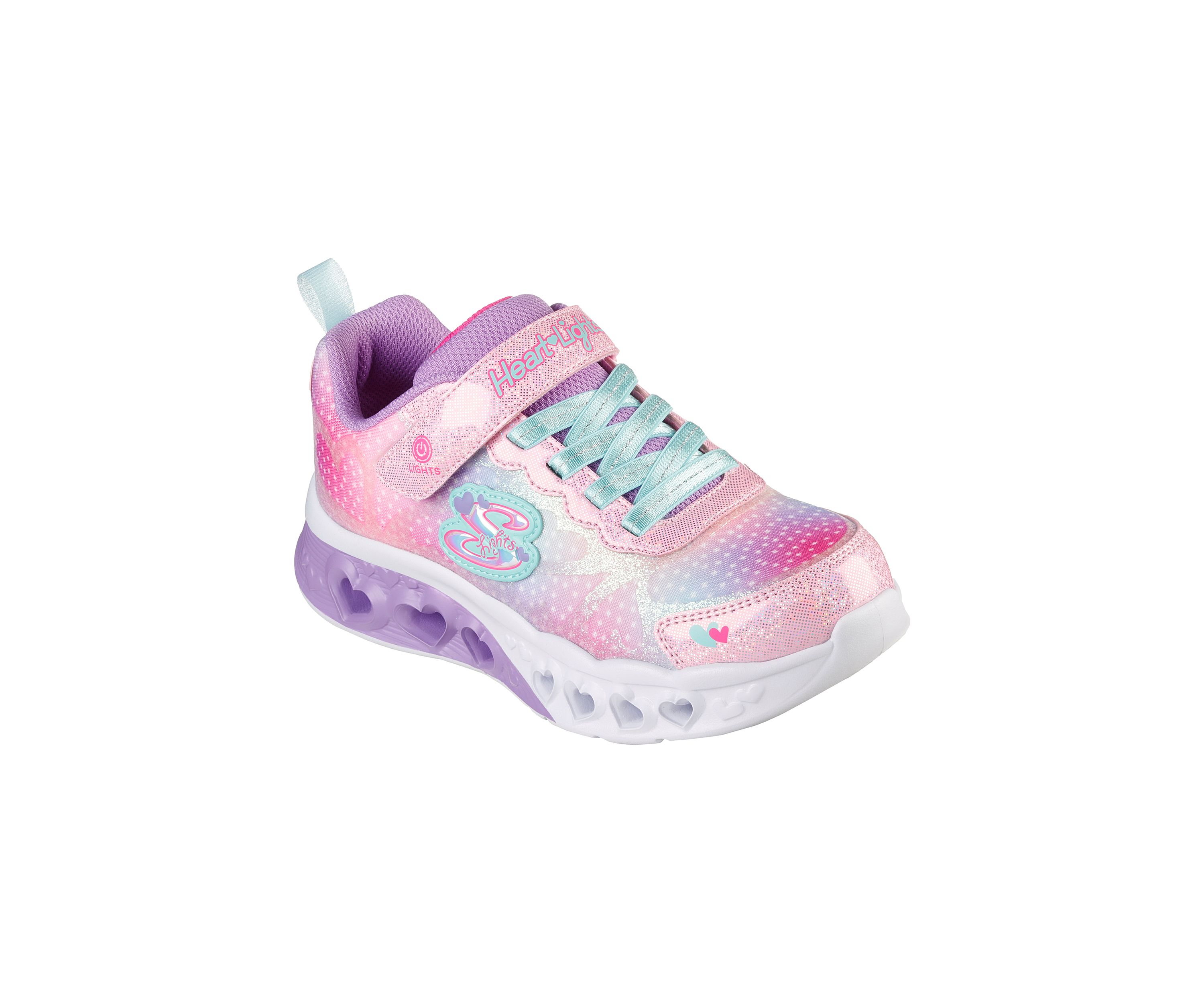 Youth Girls Flutter Heart Lights - Simply Love Sneakers 