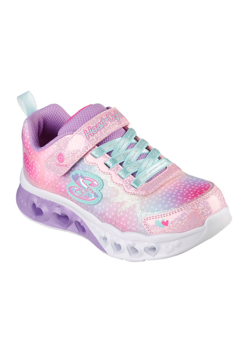 Youth Girls Flutter Heart Lights - Simply Love Sneakers 