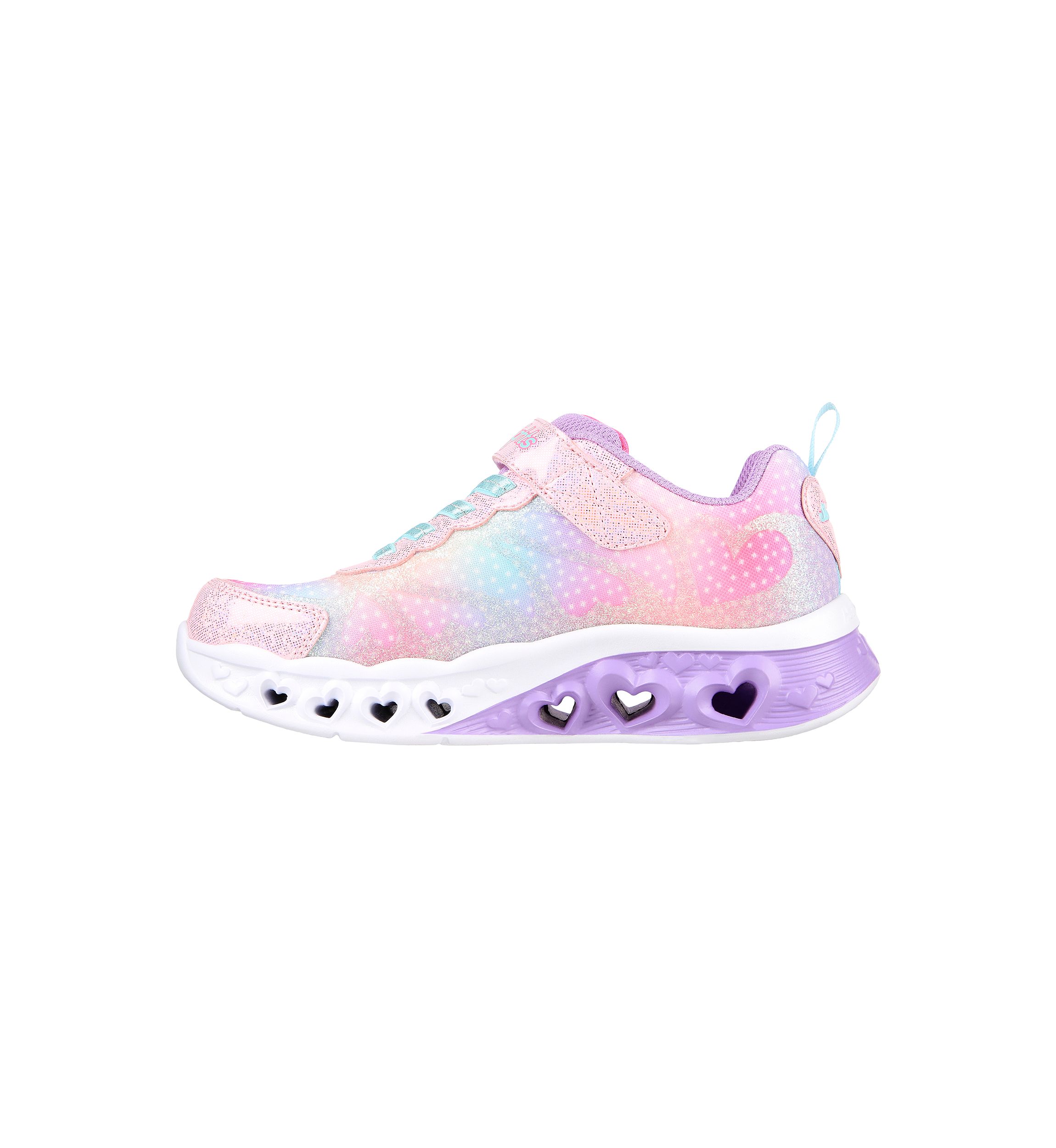 Youth Girls Flutter Heart Lights - Simply Love Sneakers 