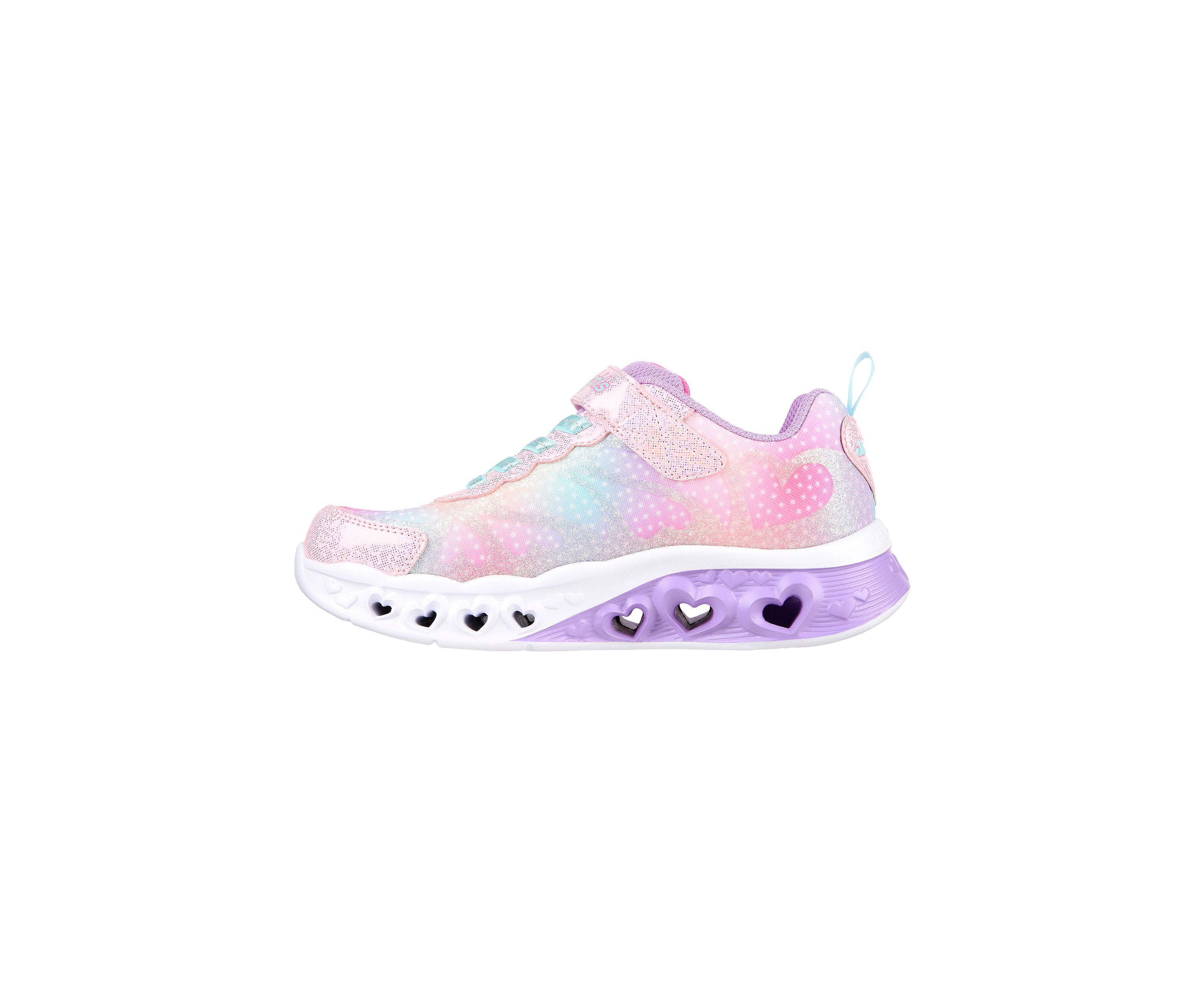 Youth Girls Flutter Heart Lights - Simply Love Sneakers 
