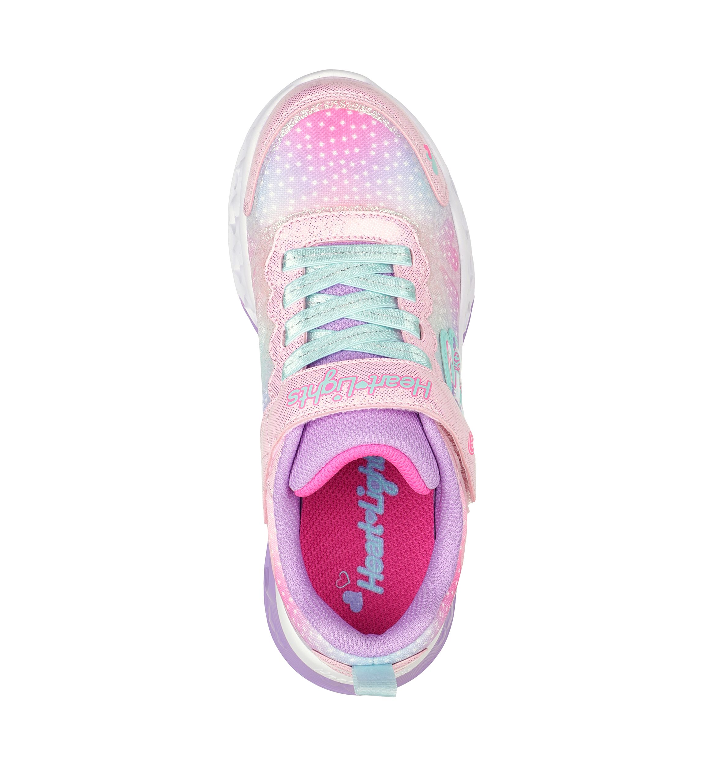 Youth Girls Flutter Heart Lights - Simply Love Sneakers 