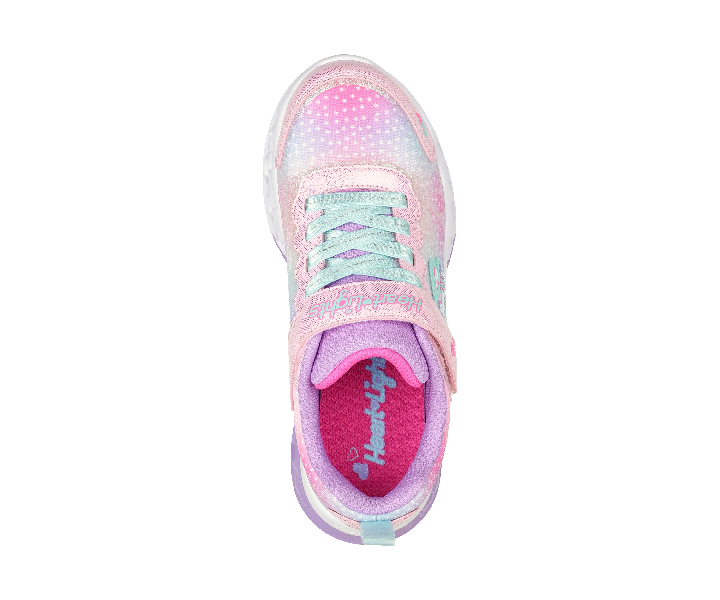 Youth Girls Flutter Heart Lights - Simply Love Sneakers 