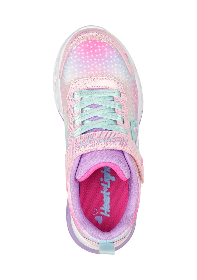 Youth Girls Flutter Heart Lights - Simply Love Sneakers 