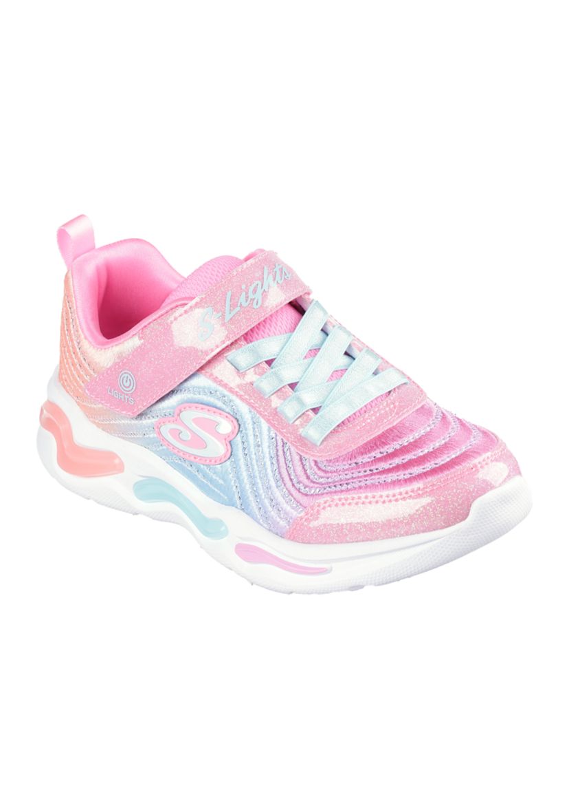 Youth Girls S-Lights® Ombré Express Sneakers: Wavy Beams