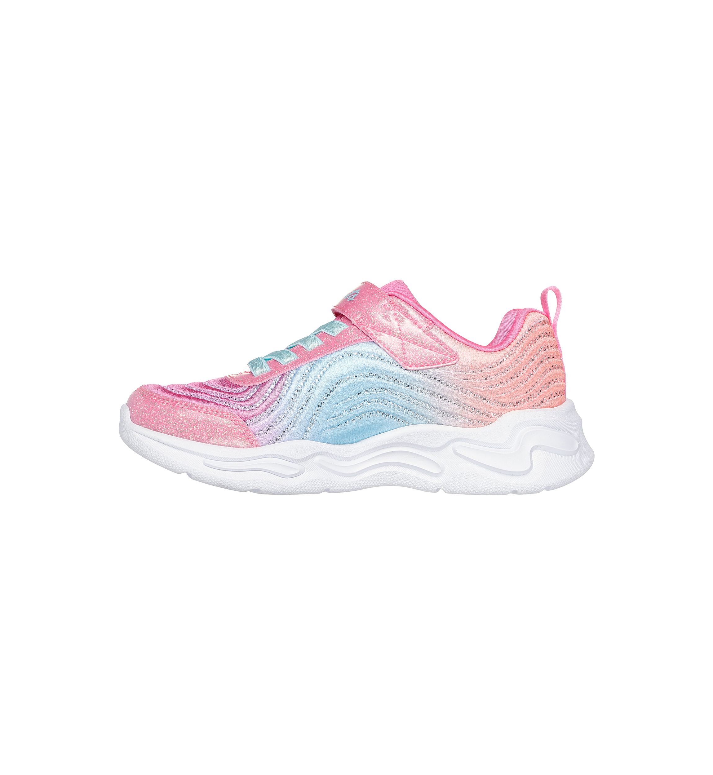 Youth Girls S-Lights® Ombré Express Sneakers: Wavy Beams