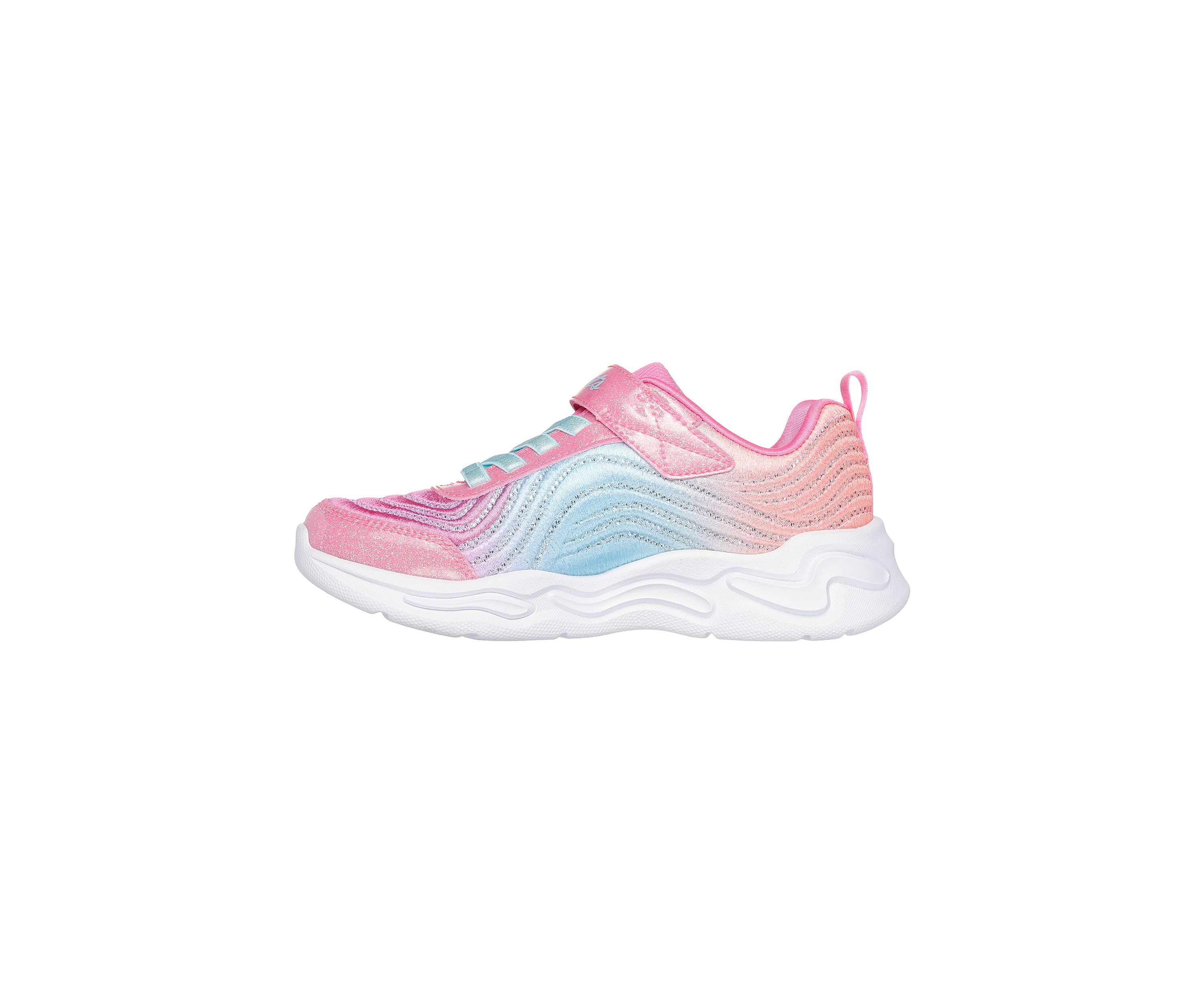 Youth Girls S-Lights® Ombré Express Sneakers: Wavy Beams