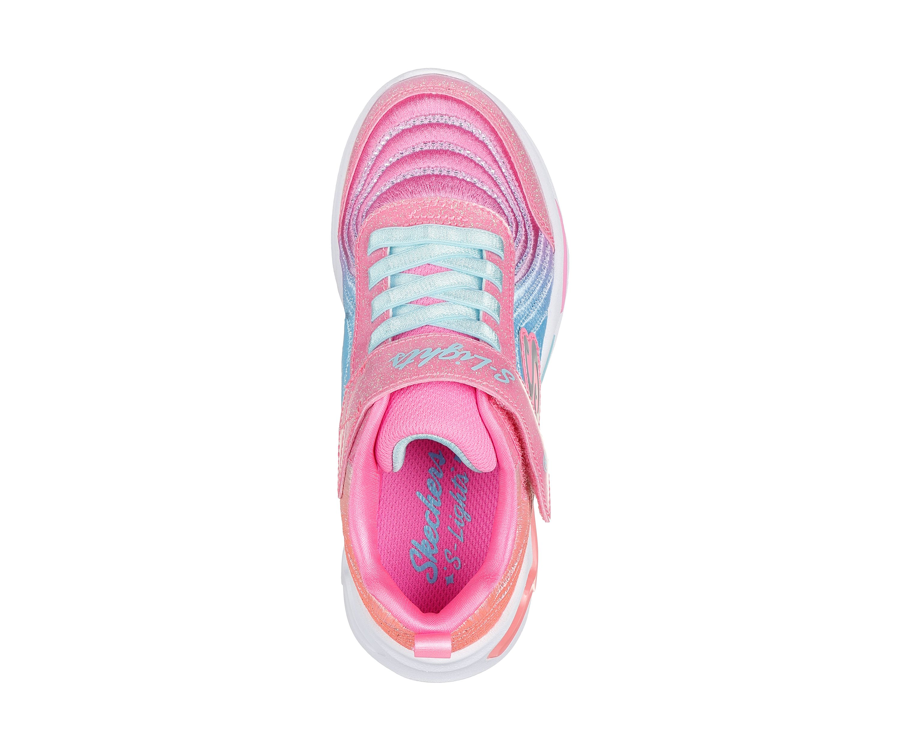 Youth Girls S-Lights® Ombré Express Sneakers: Wavy Beams