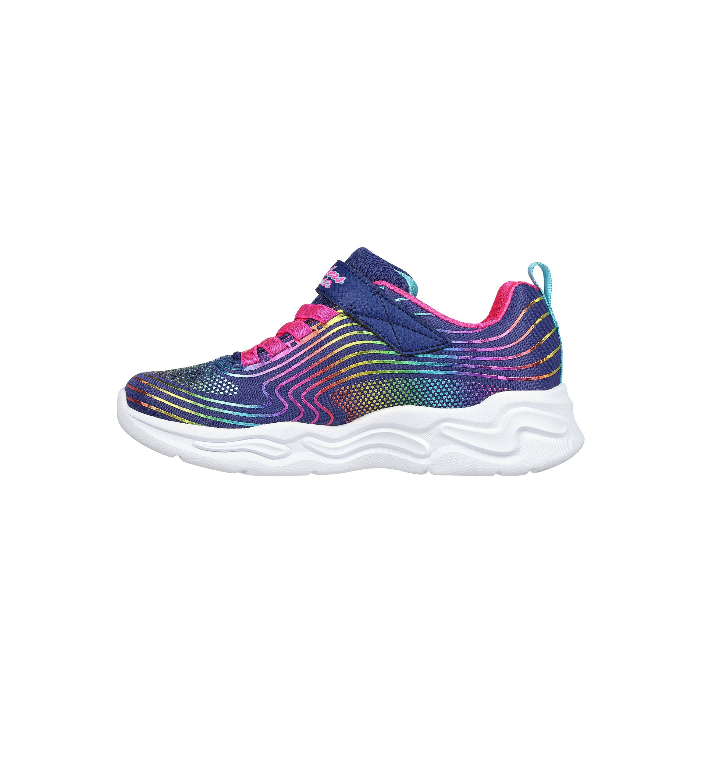 Youth Girls S Lights: Sneakers - Wavy Beams