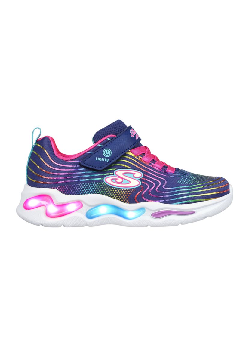 Youth Girls S Lights: Sneakers - Wavy Beams