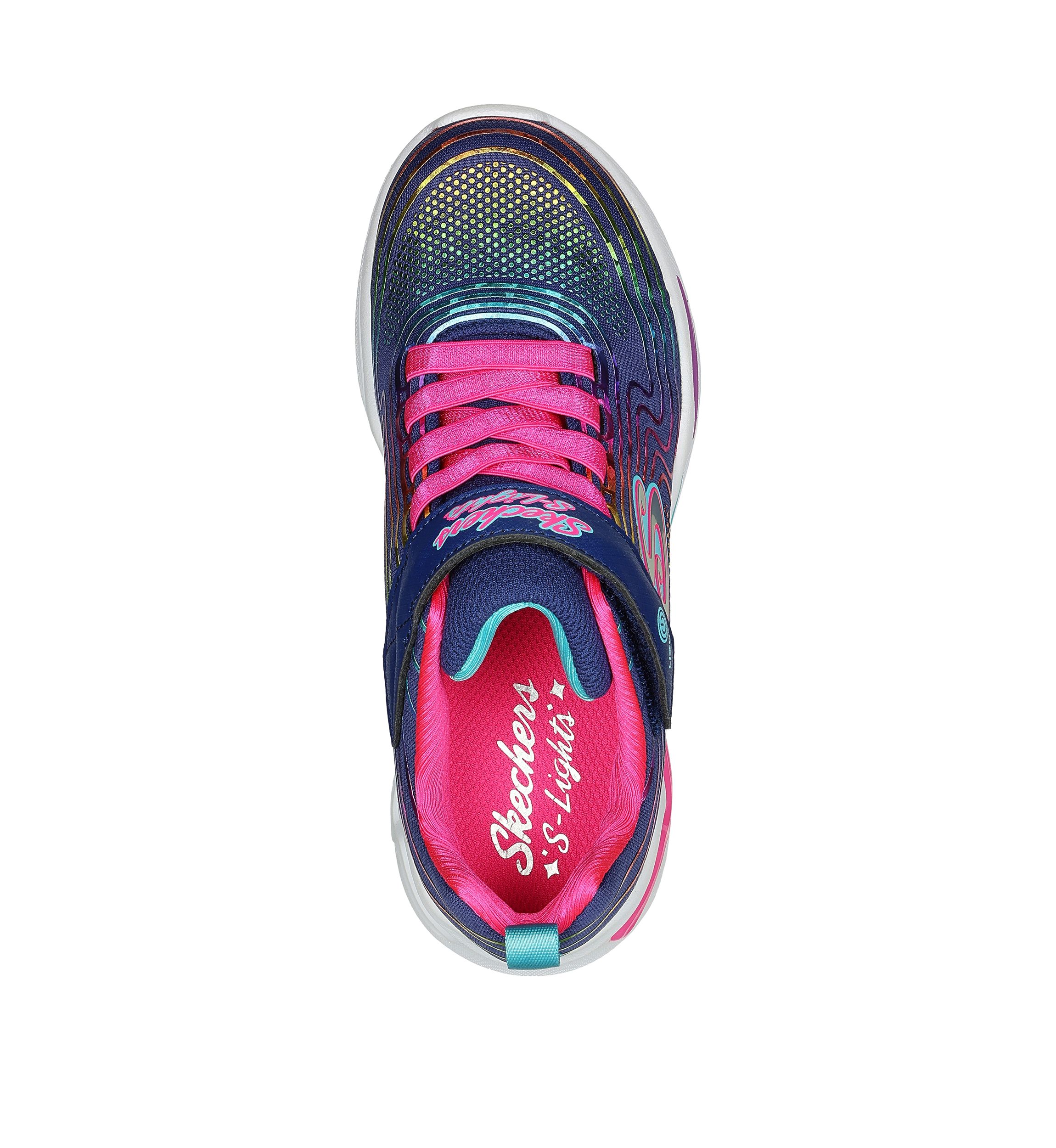 Youth Girls S Lights: Sneakers - Wavy Beams