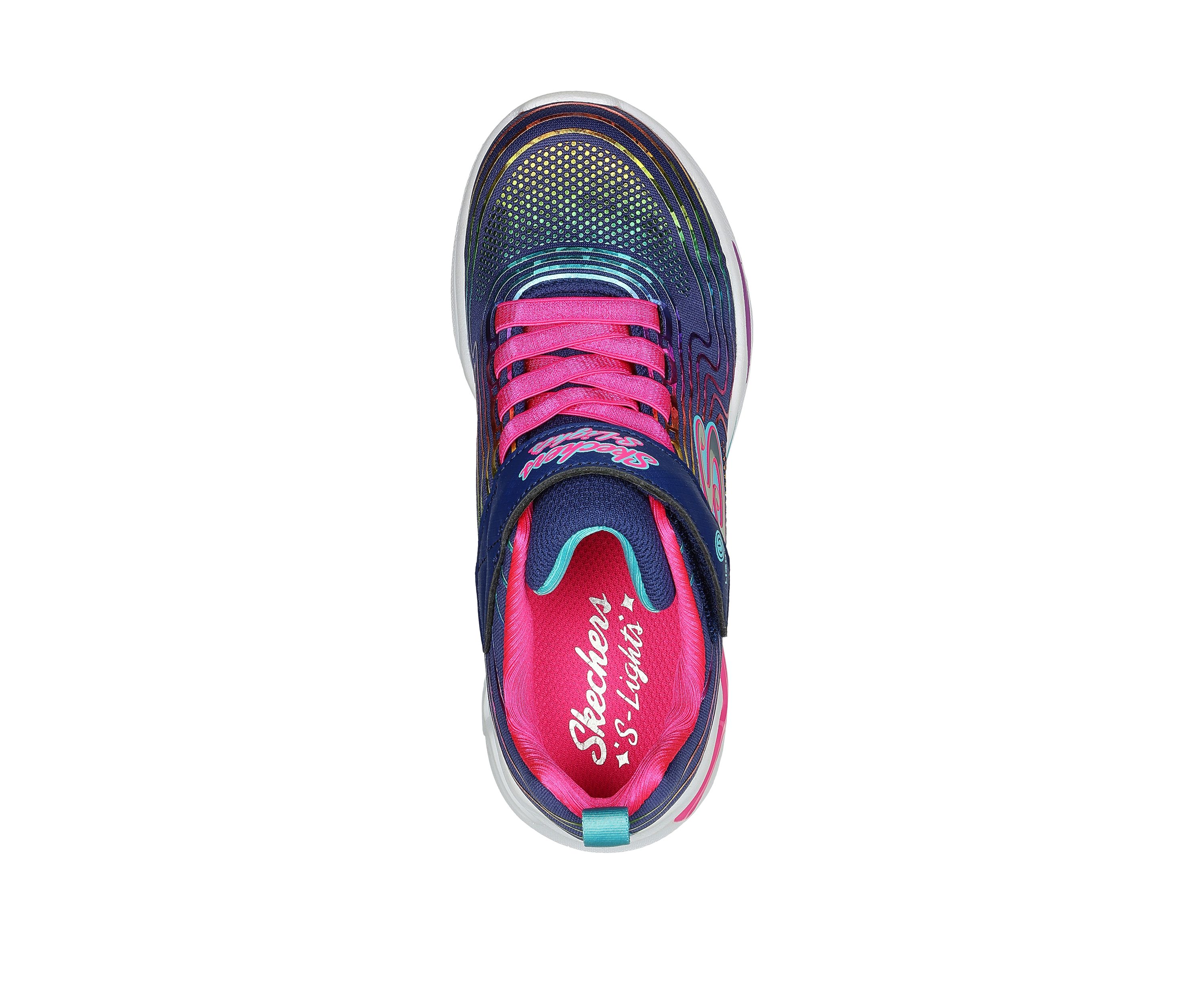 Youth Girls S Lights: Sneakers - Wavy Beams