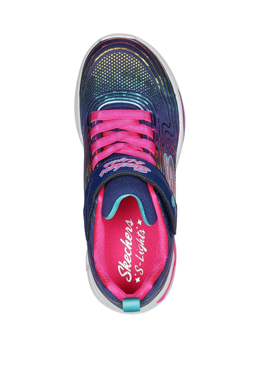 Youth Girls S Lights: Sneakers - Wavy Beams