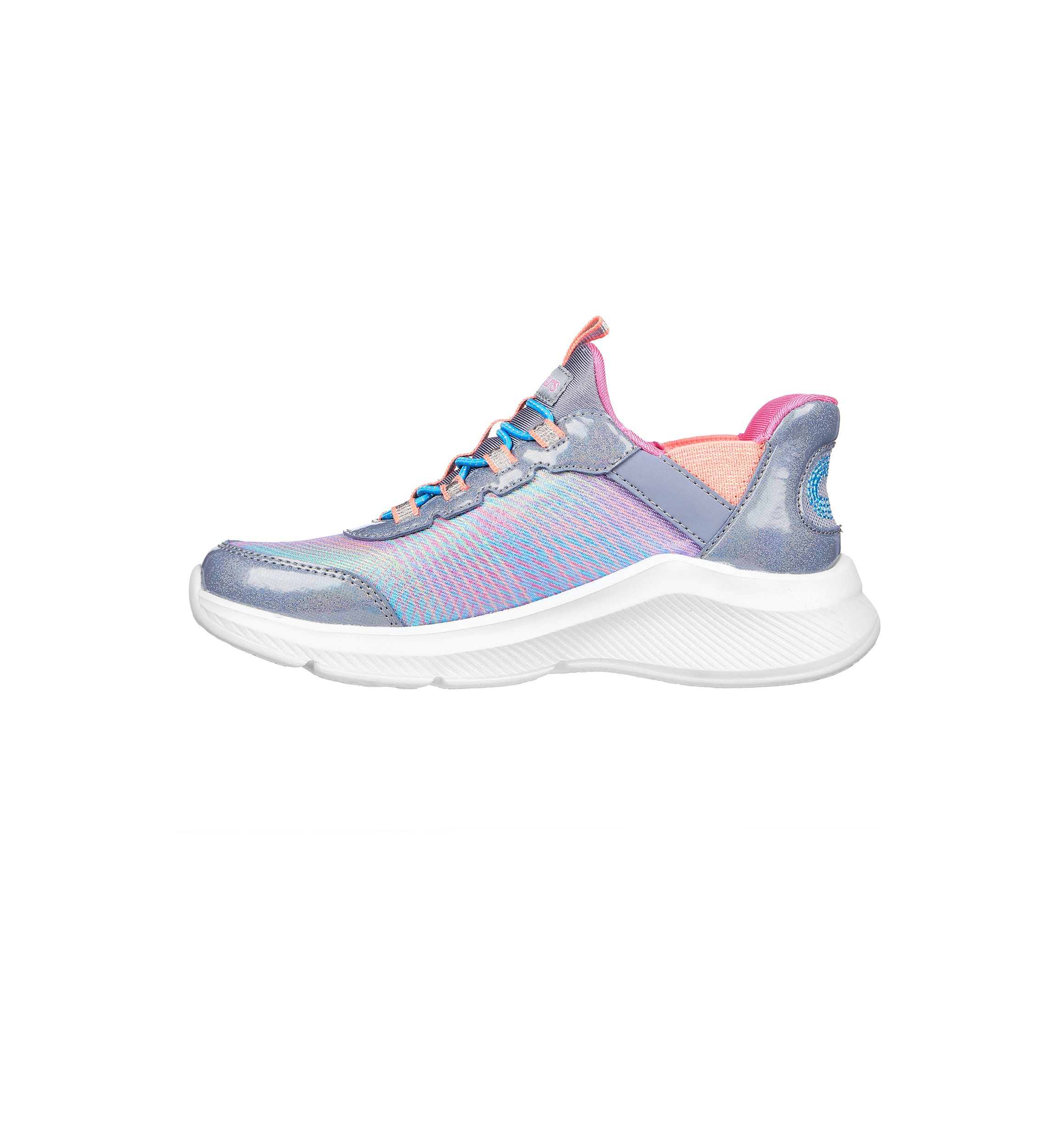 Youth Girls Slip-Ins™: Dreamy Lites - Colorful Prism Sneakers