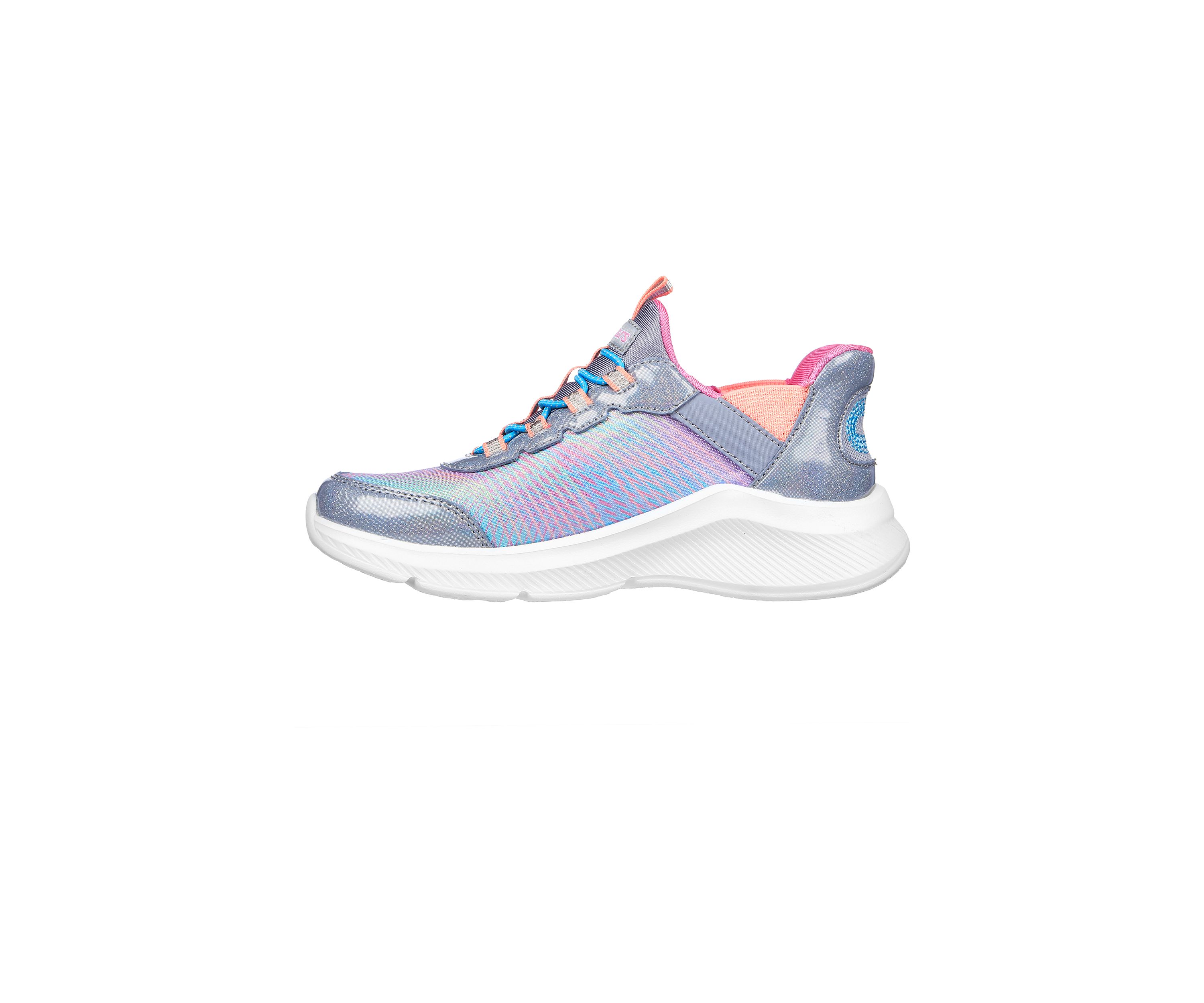 Youth Girls Slip-Ins™: Dreamy Lites - Colorful Prism Sneakers