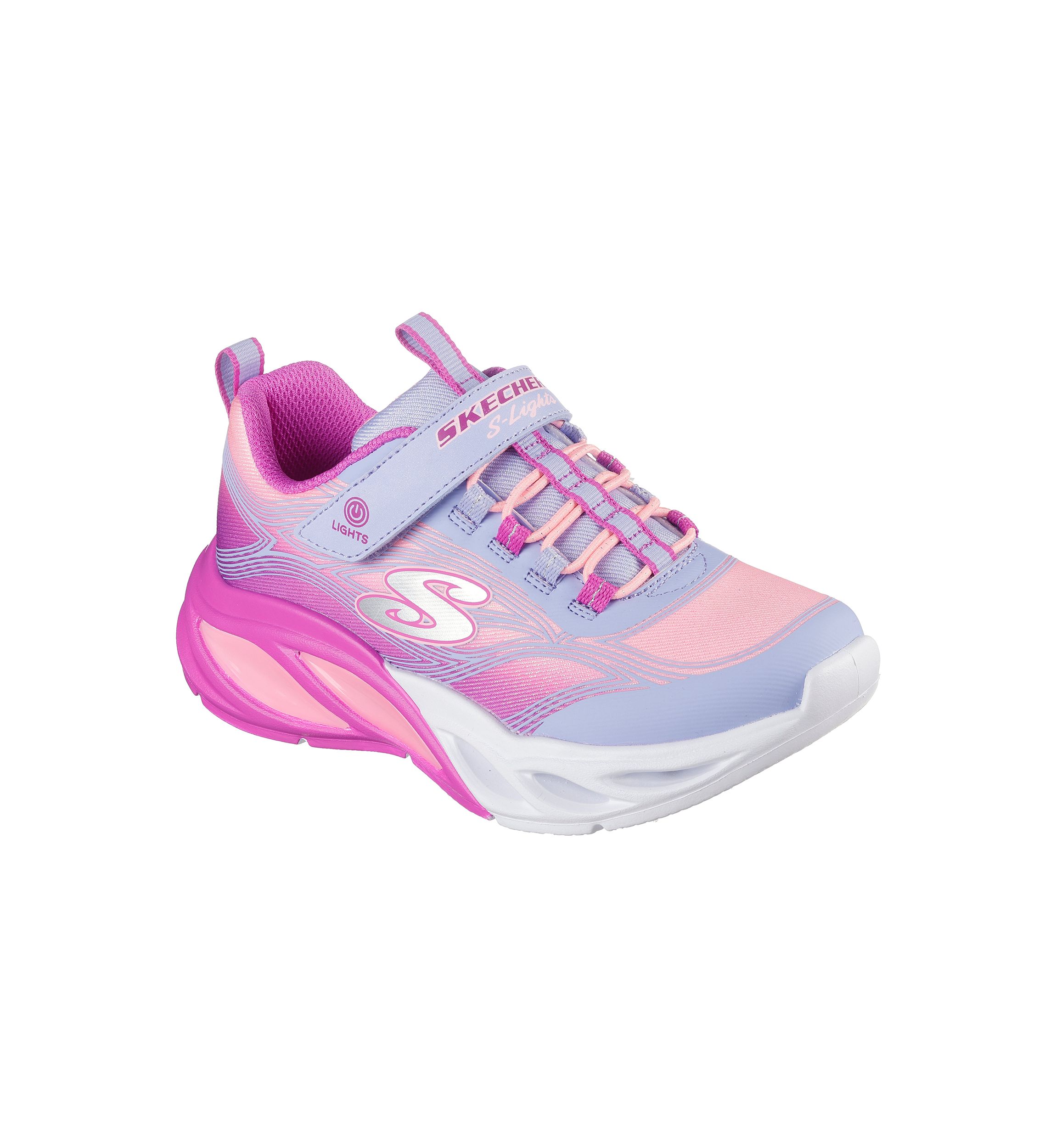 Big Kid Girls S-Lights® Sneakers:  Cosmic Glow