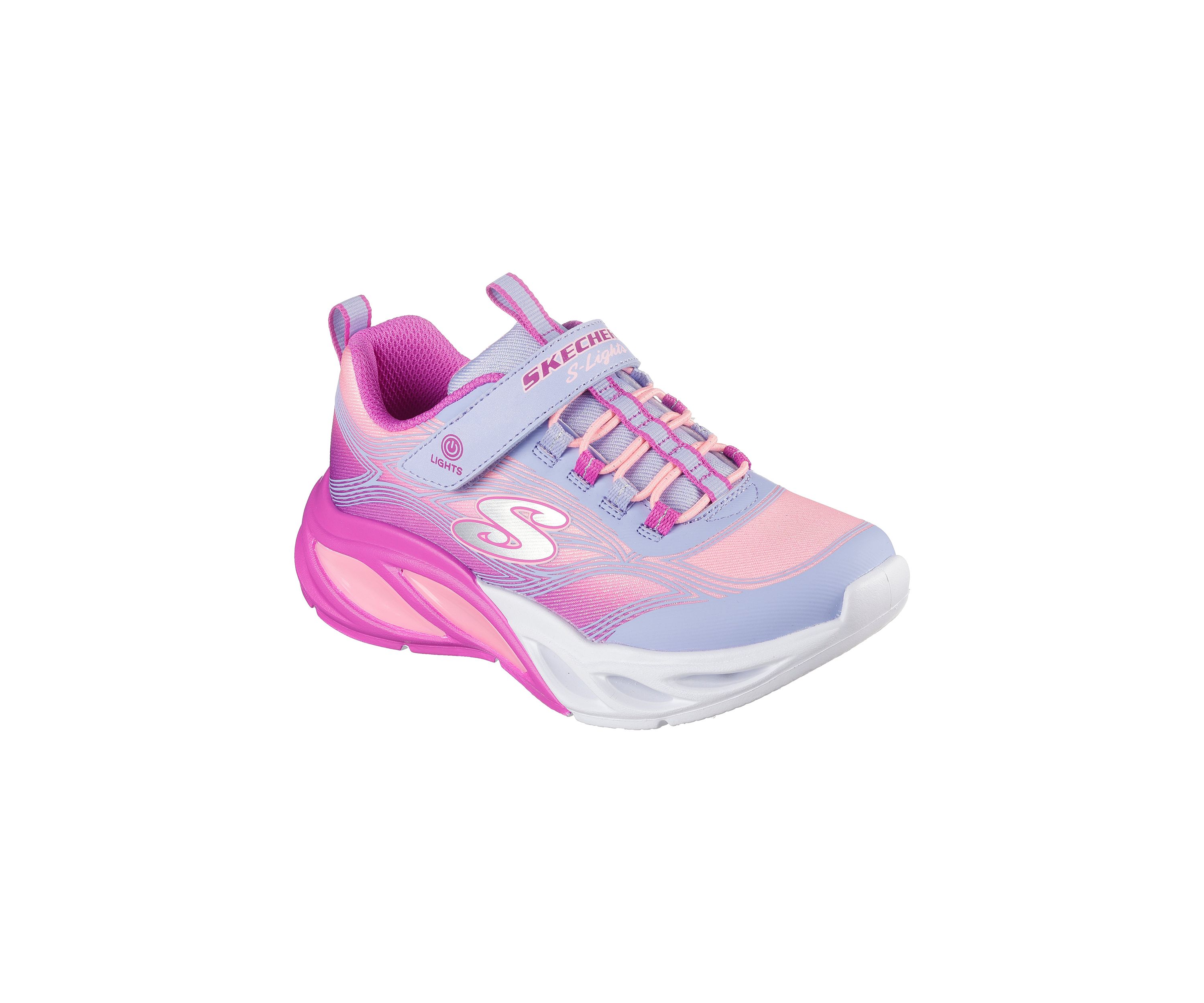 Big Kid Girls S-Lights® Sneakers:  Cosmic Glow