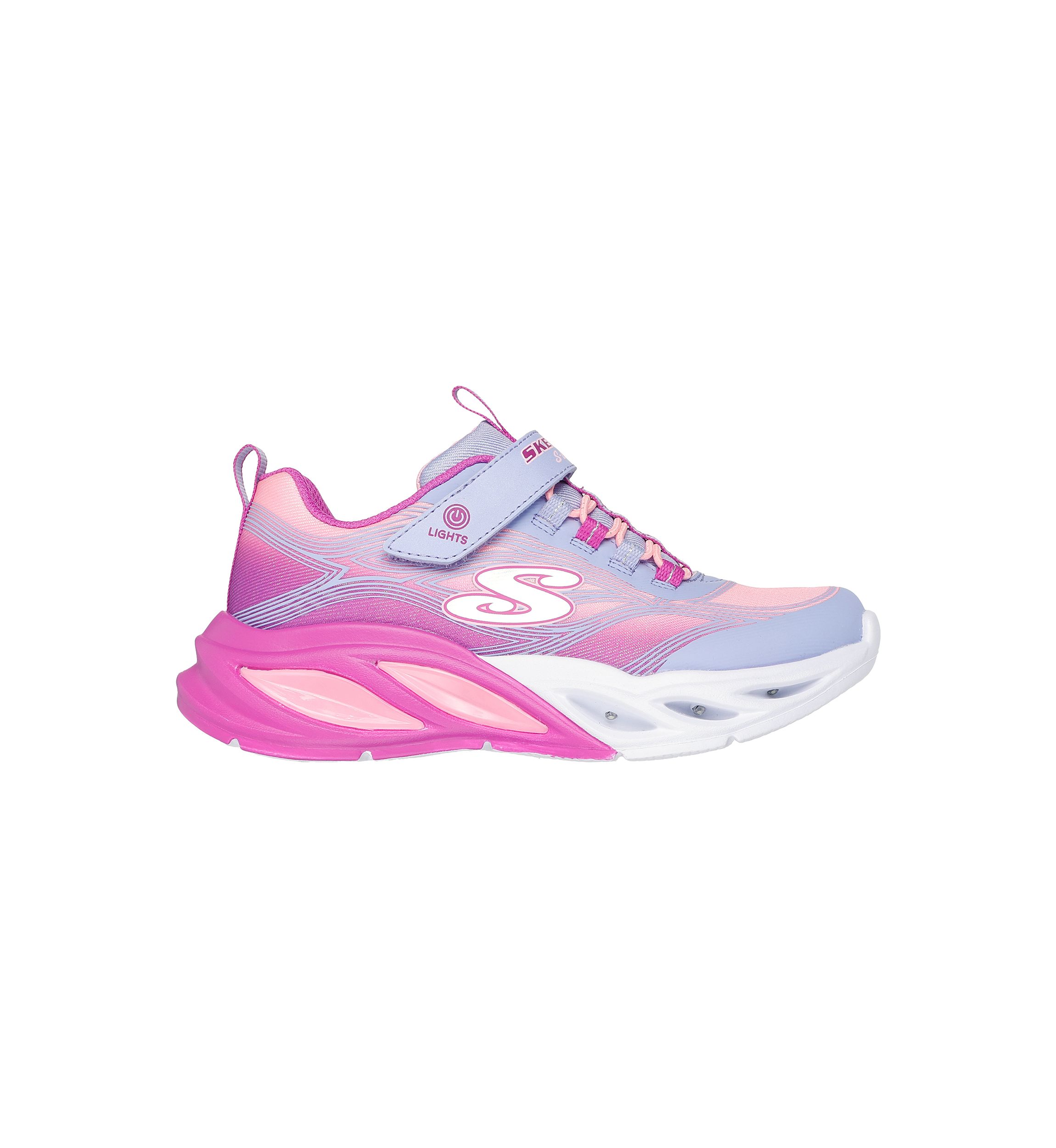 Big Kid Girls S-Lights® Sneakers:  Cosmic Glow