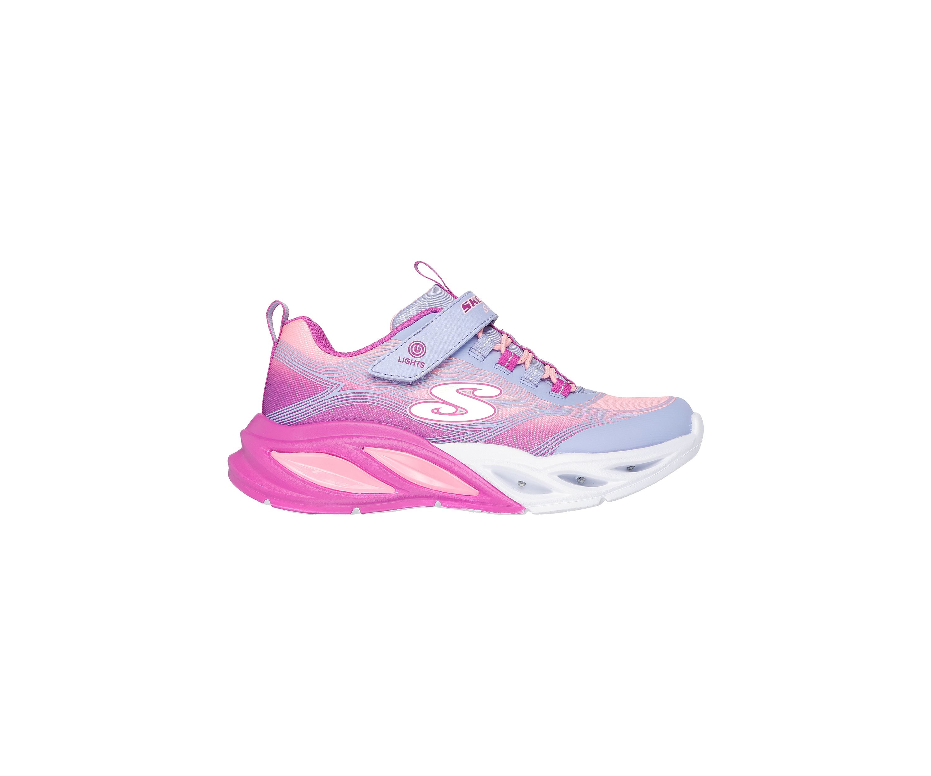 Big Kid Girls S-Lights® Sneakers:  Cosmic Glow