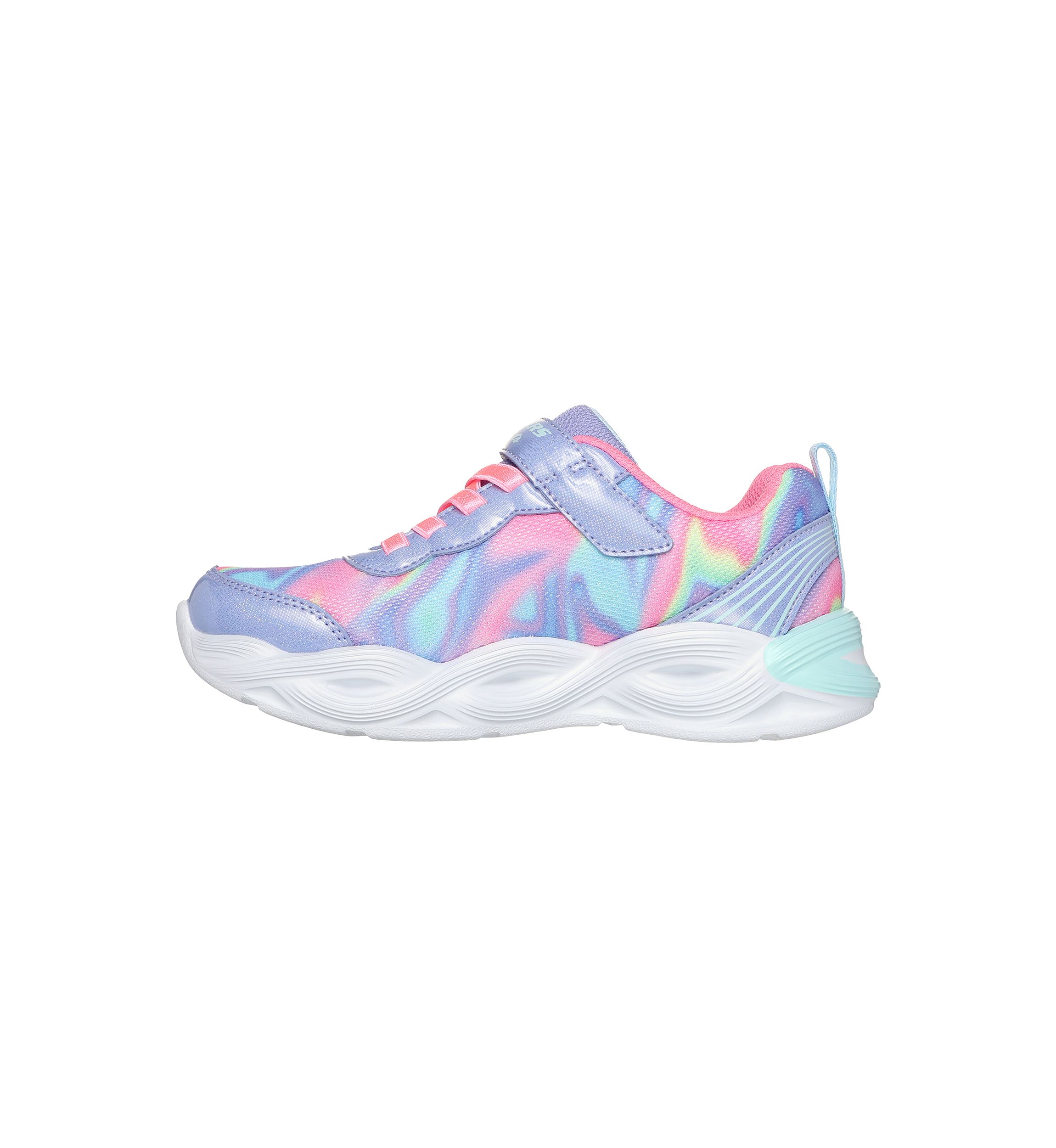 Youth Girls S-Lights Twisty Glow Sneakers - Sorbet Swirl 