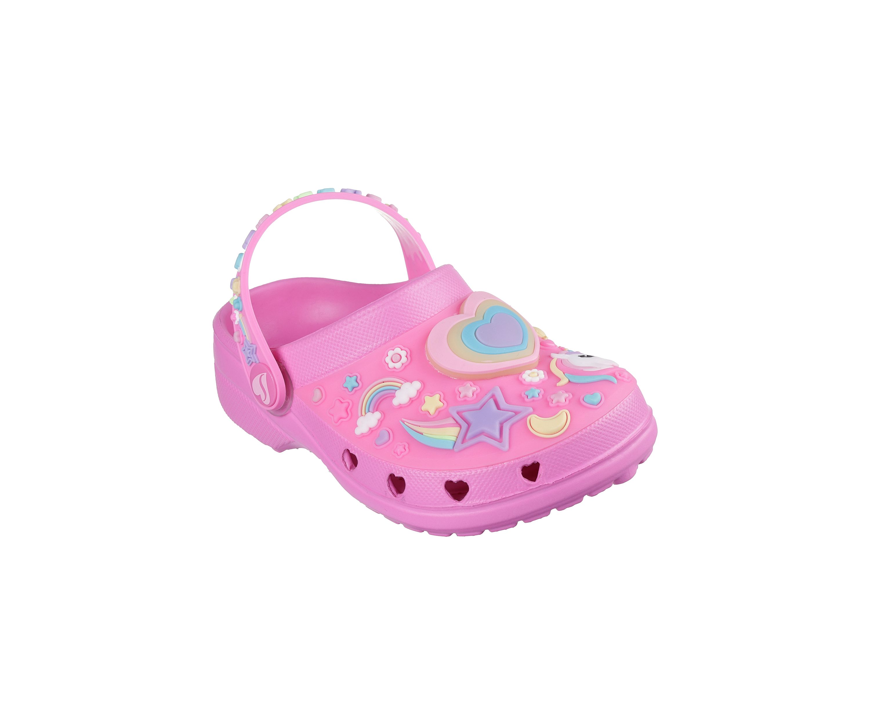 Toddler Girls Foamies®: Heart Charmer Clogs - Girly Land