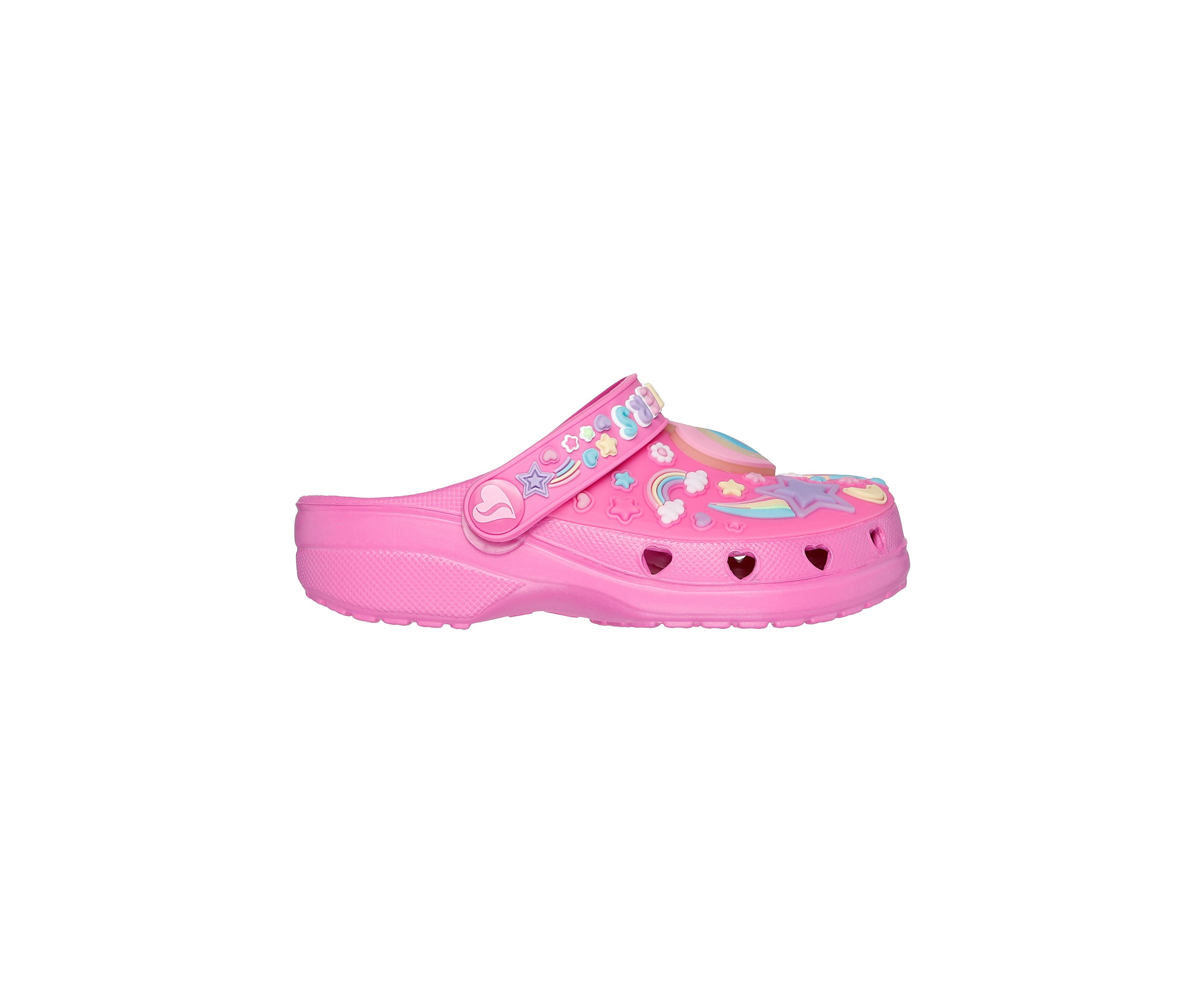 Toddler Girls Foamies®: Heart Charmer Clogs - Girly Land