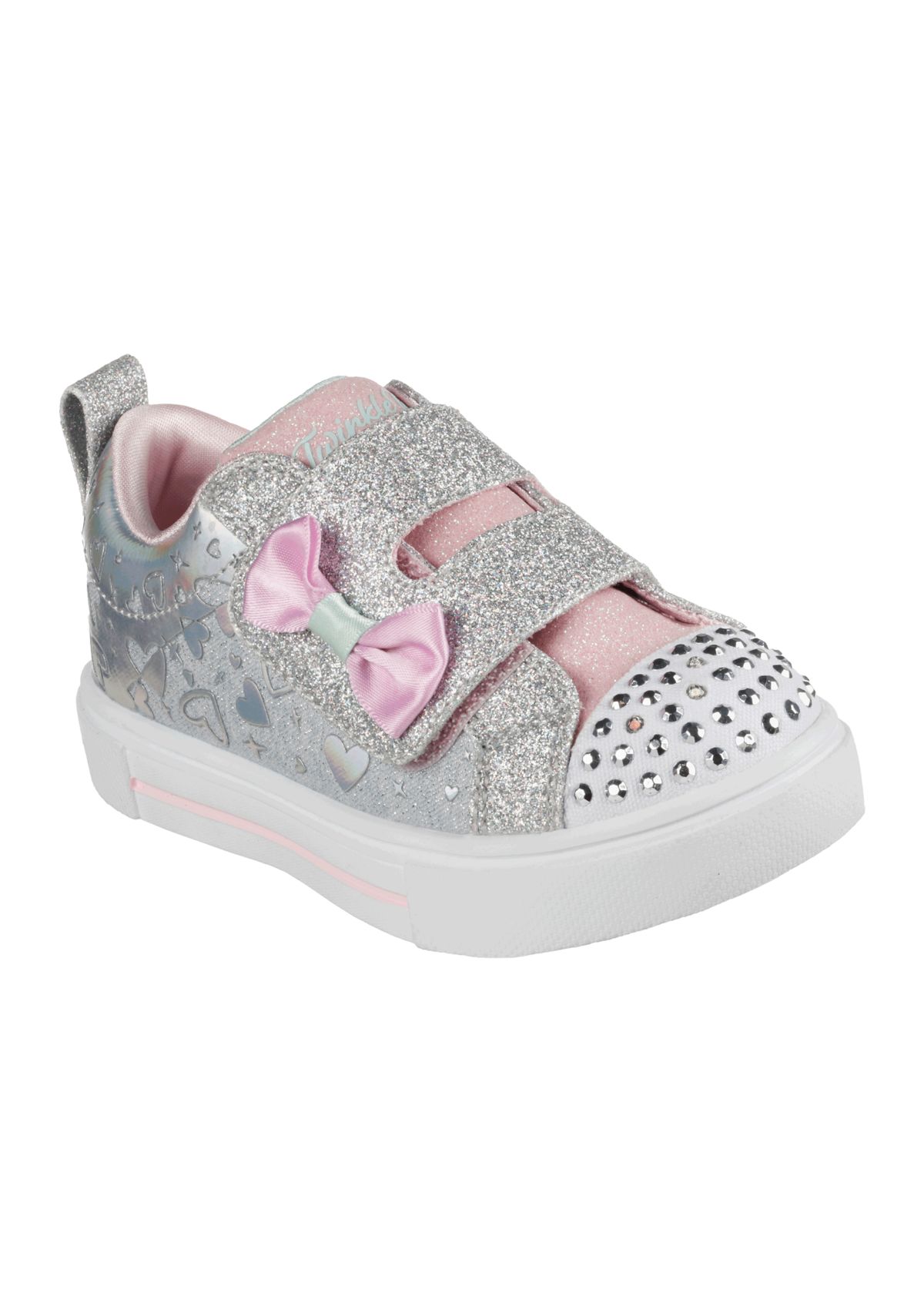 Toddler Girls Twinkle Toes®: Twinkle Sparks - Heather Charmer Sneakers