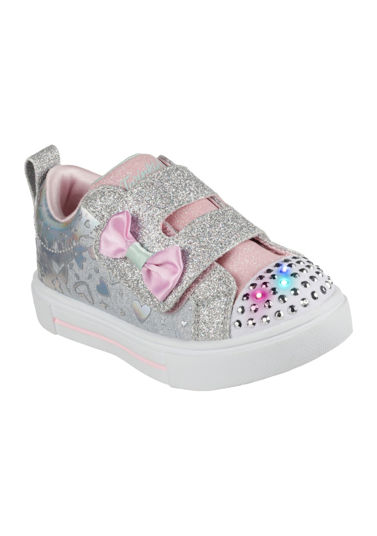 Toddler Girls Twinkle Toes®: Twinkle Sparks - Heather Charmer Sneakers