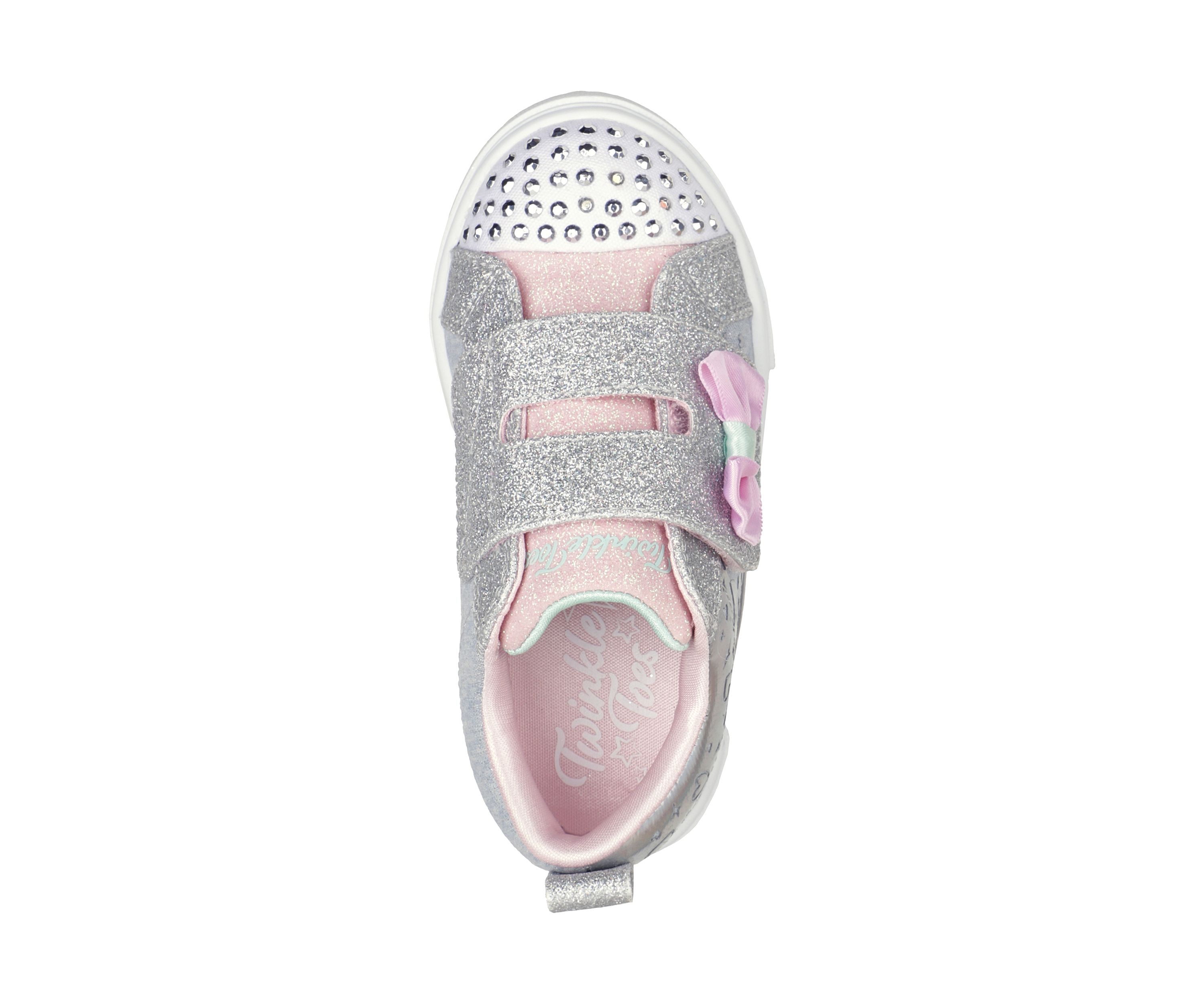 Toddler Girls Twinkle Toes®: Twinkle Sparks - Heather Charmer Sneakers