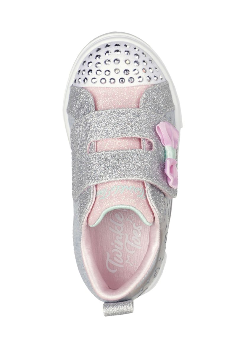 Toddler Girls Twinkle Toes®: Twinkle Sparks - Heather Charmer Sneakers