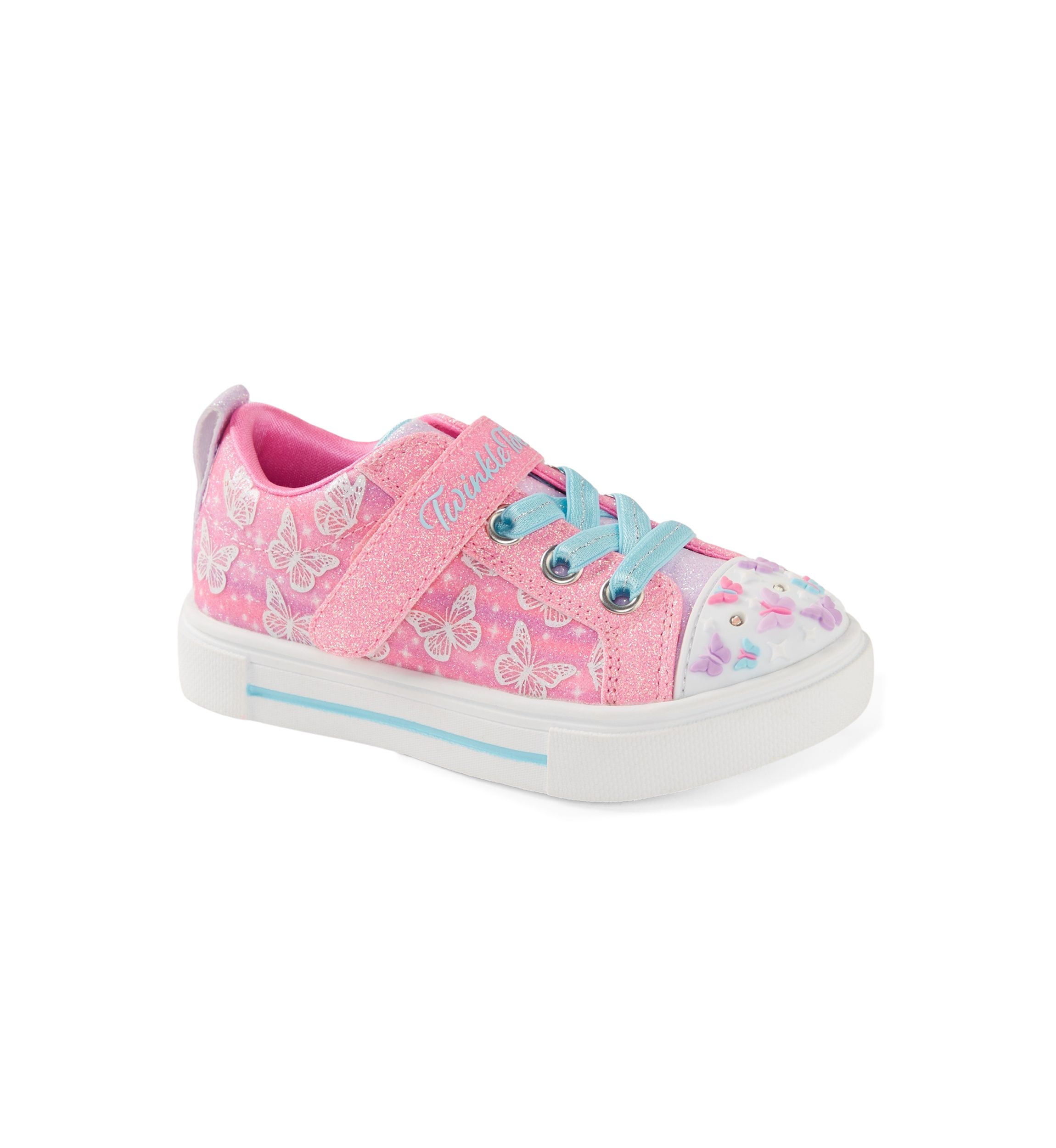 Little Kid Girls Light Up Twinkle Toes Twinkle Sparks Ombre Sneakers