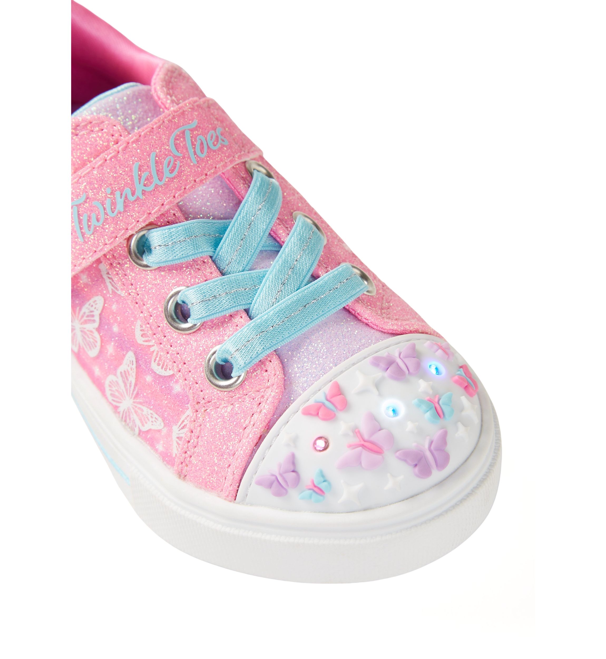 Little Kid Girls Light Up Twinkle Toes Twinkle Sparks Ombre Sneakers