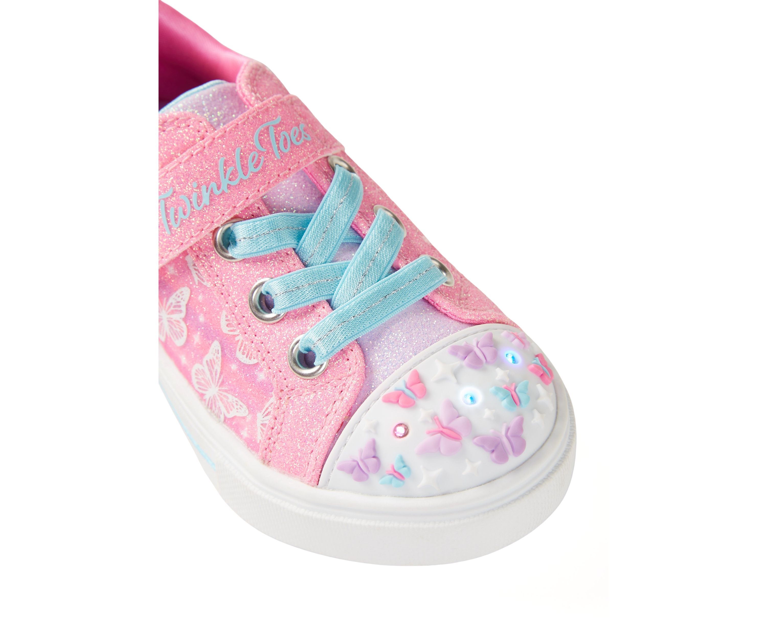 Little Kid Girls Light Up Twinkle Toes Twinkle Sparks Ombre Sneakers