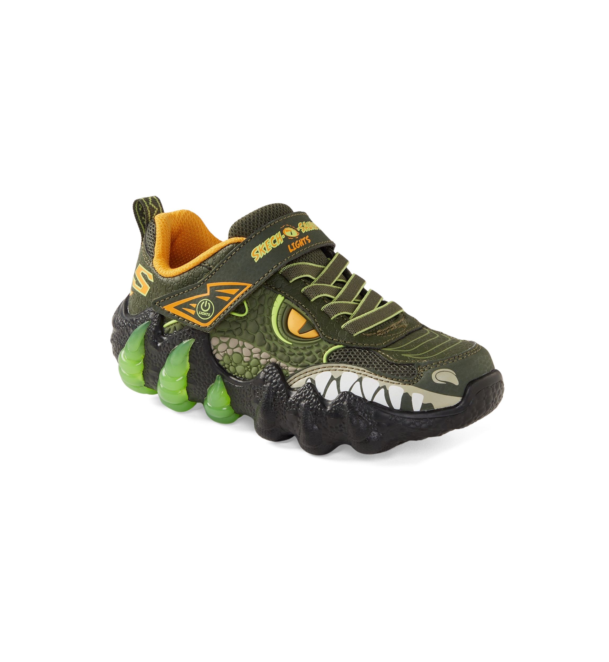 Big Kid Boys Light Up Skech O Saurus Light 2.0 Sneakers