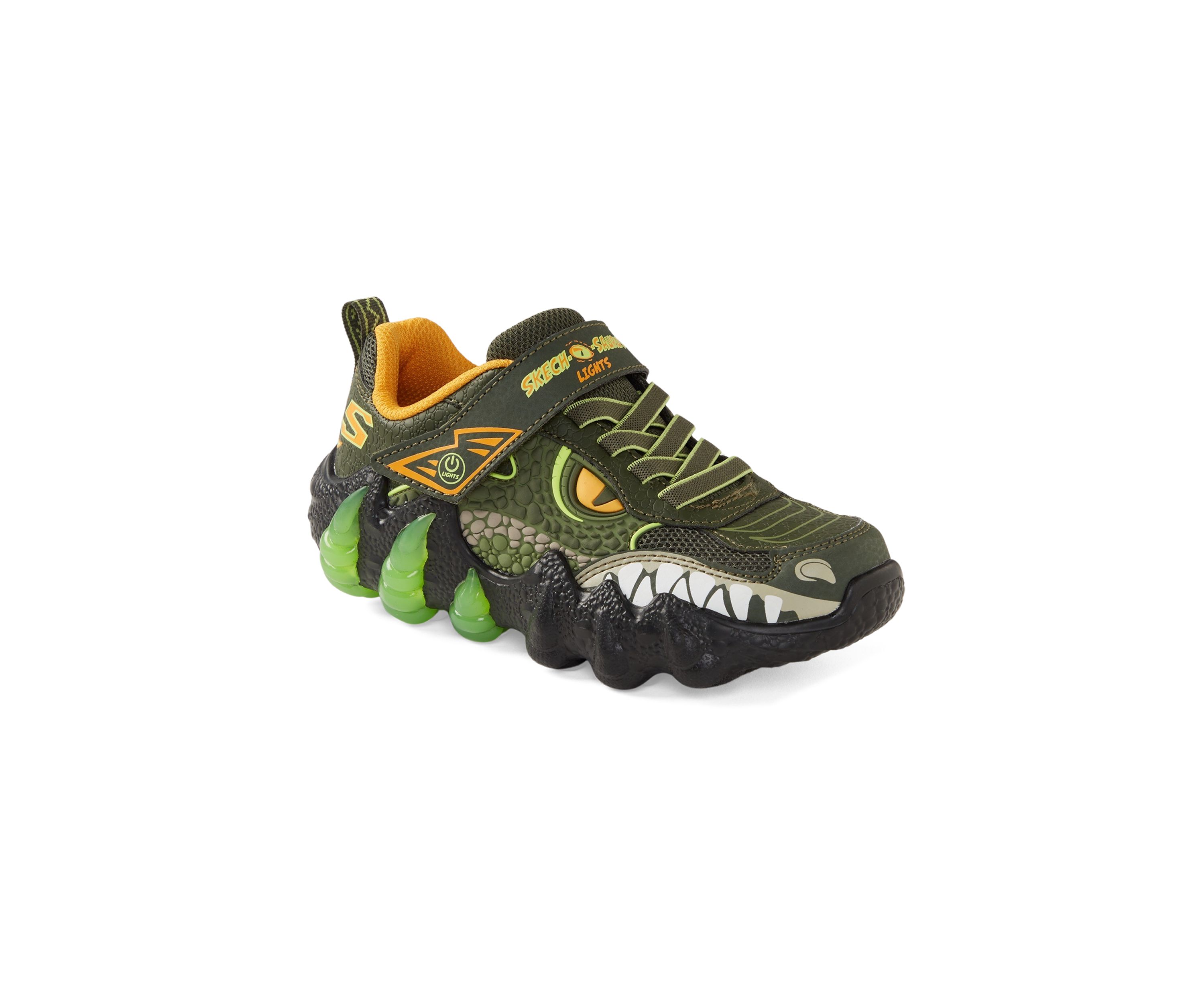 Big Kid Boys Light Up Skech O Saurus Light 2.0 Sneakers