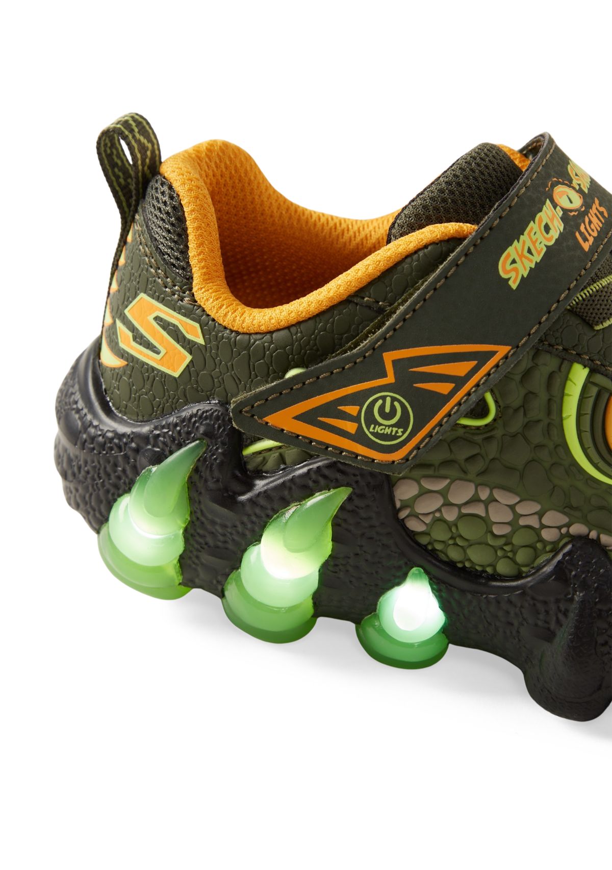 Big Kid Boys Light Up Skech O Saurus Light 2.0 Sneakers